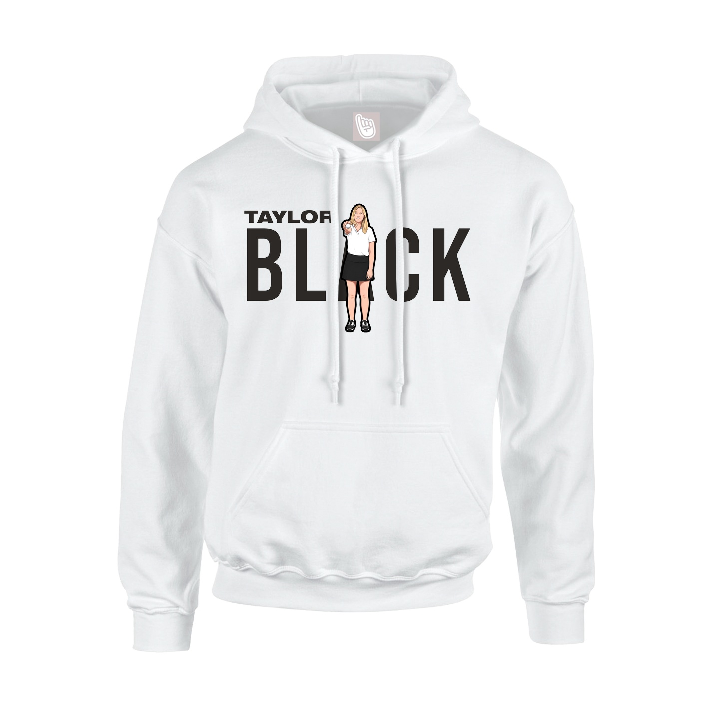 Youth Hoodie — Player Name in White