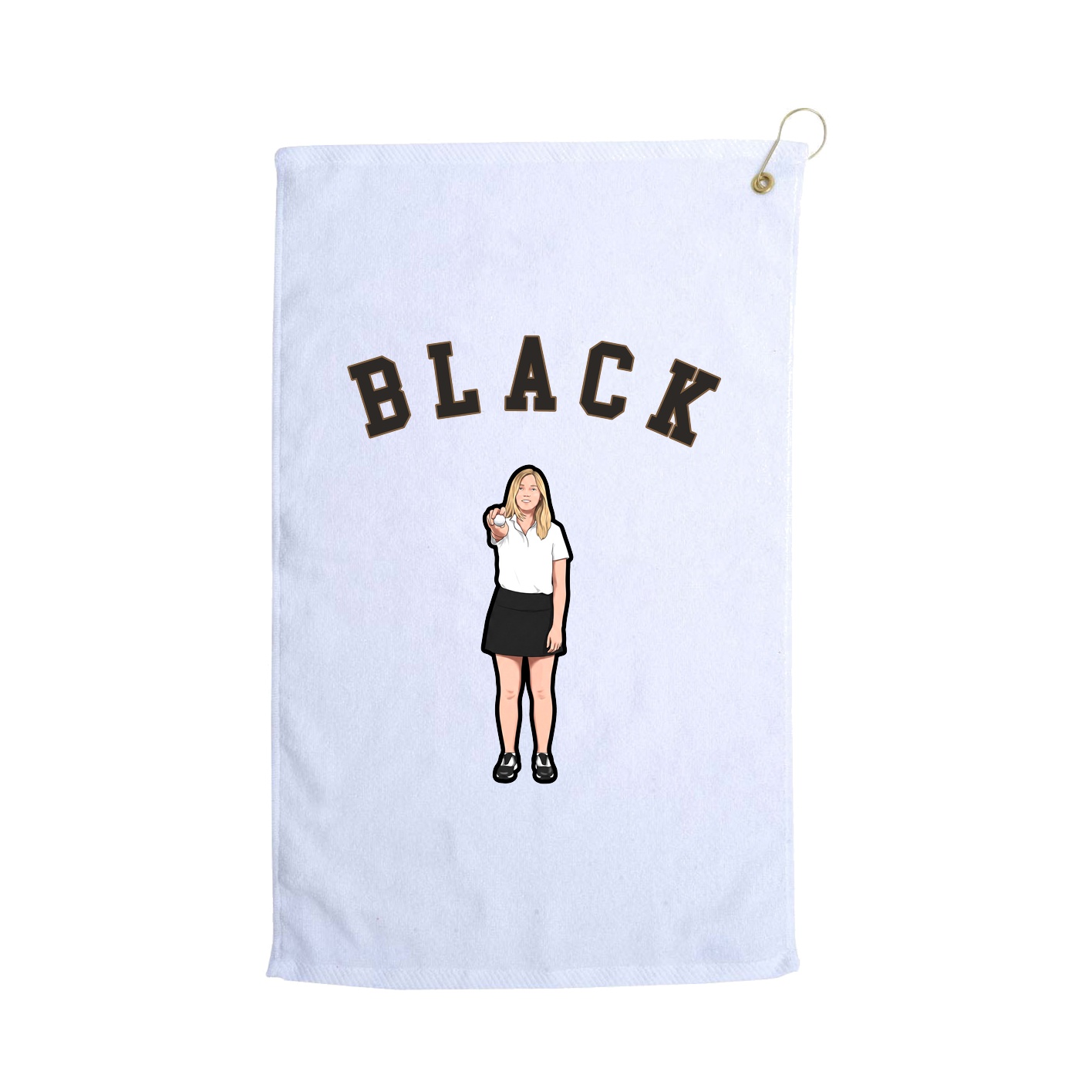 Golf Towel — Shirsey Arch in White