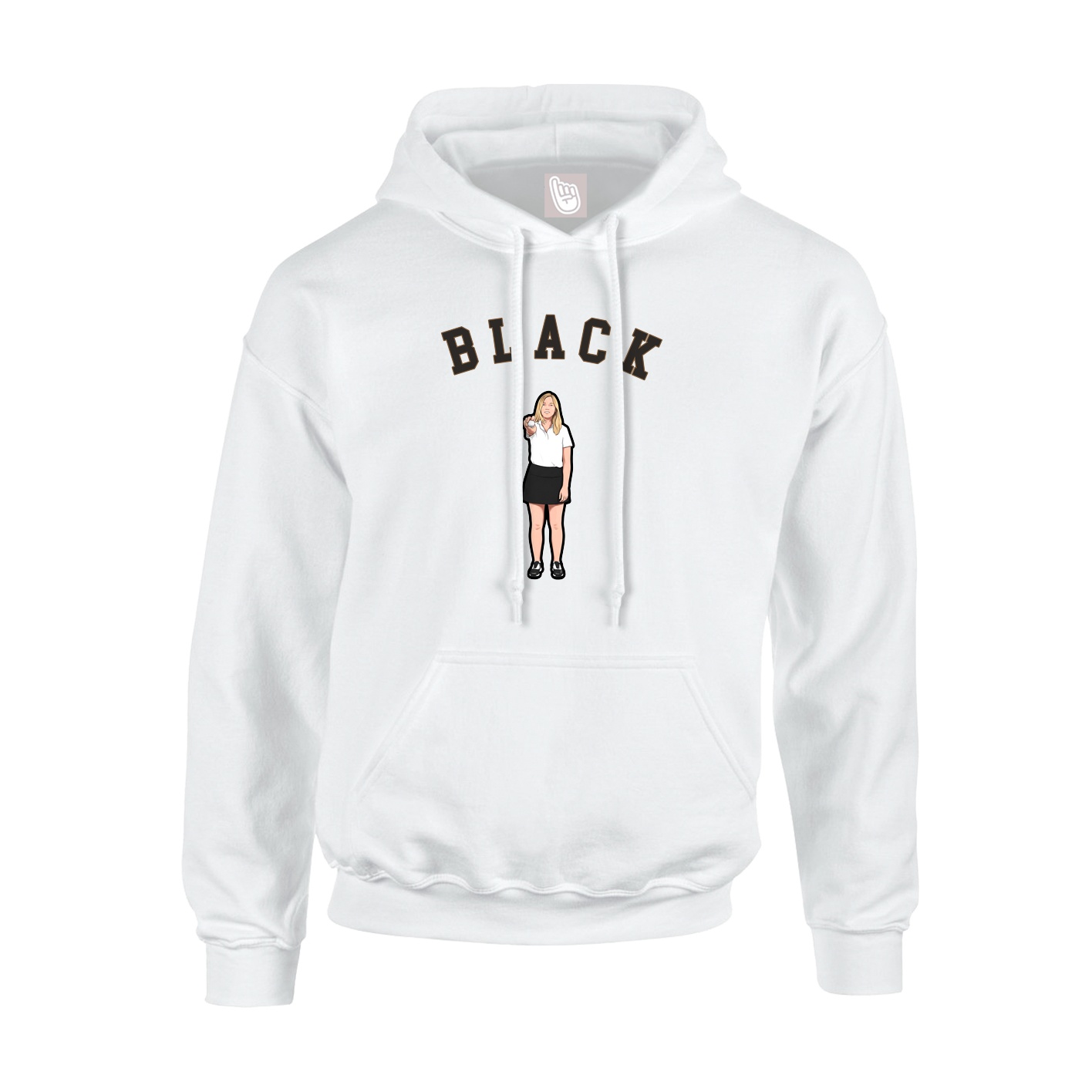 Youth Hoodie — Shirsey Arch in White