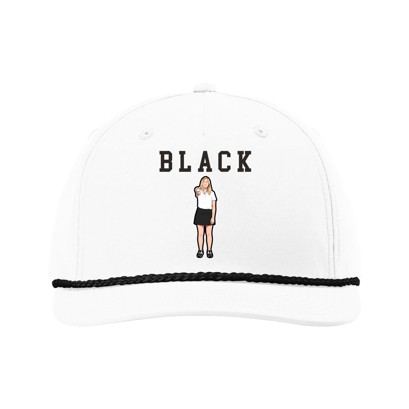 Five-Panel Classic Rope Cap — Shirsey in White