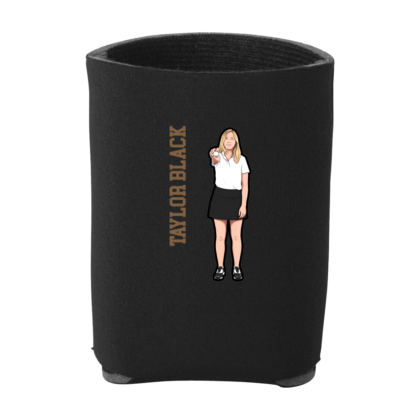 Can Holder — Name Vertical in Black