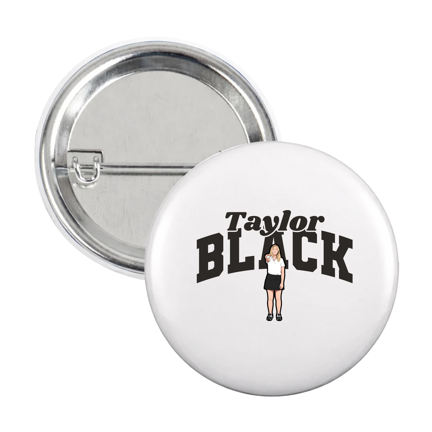 Game Day Button — Signature Arch in White