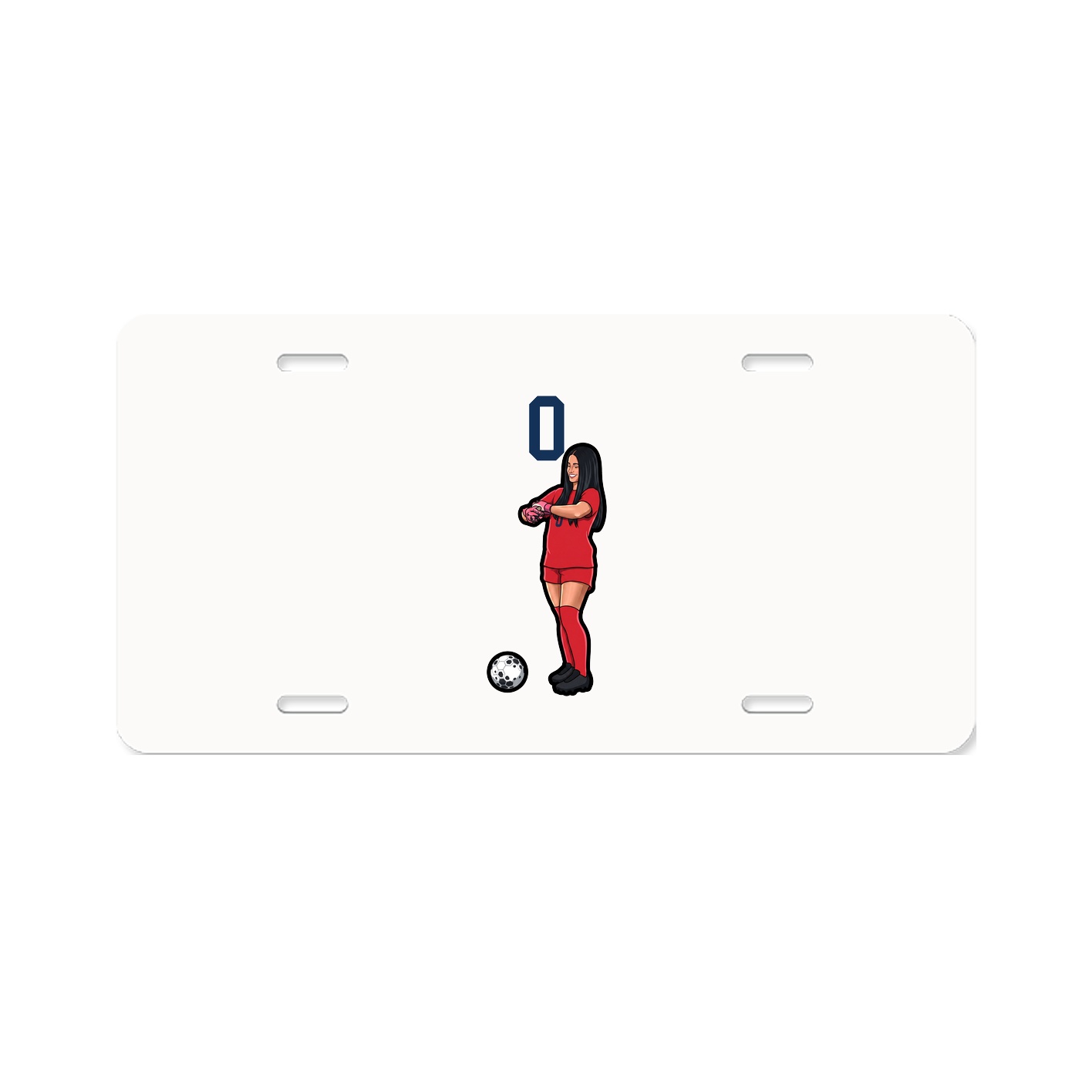 License Plate — Number Top in Classic