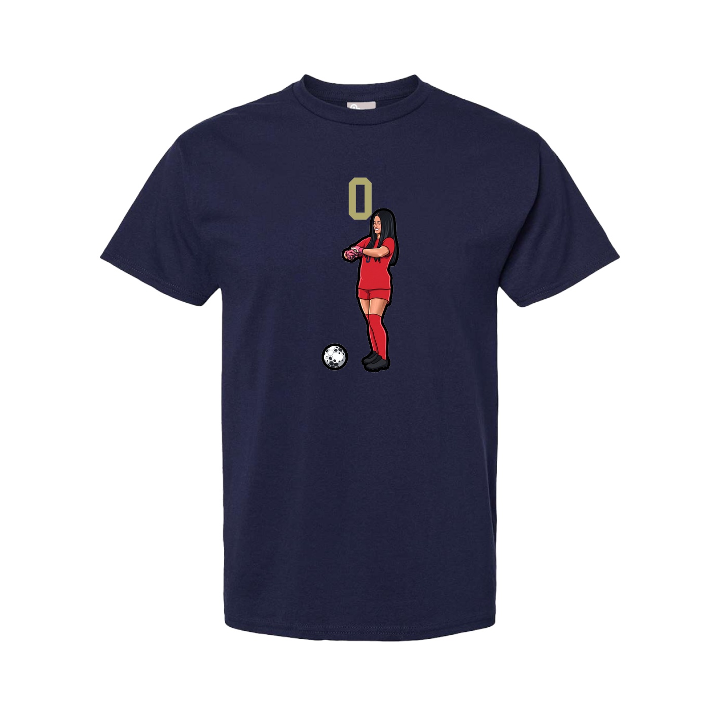 Tee — Number Top in Navy