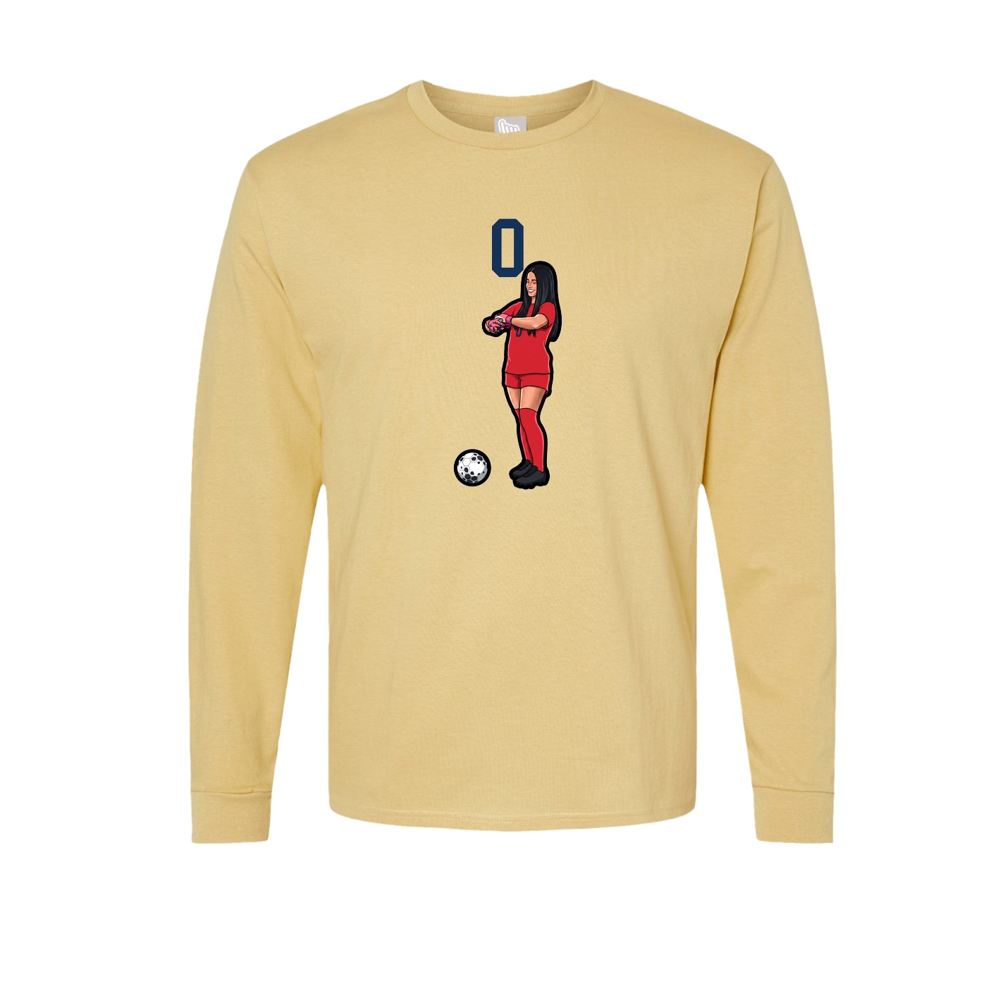 Long Sleeve Tee — Number Top in Vegas Gold