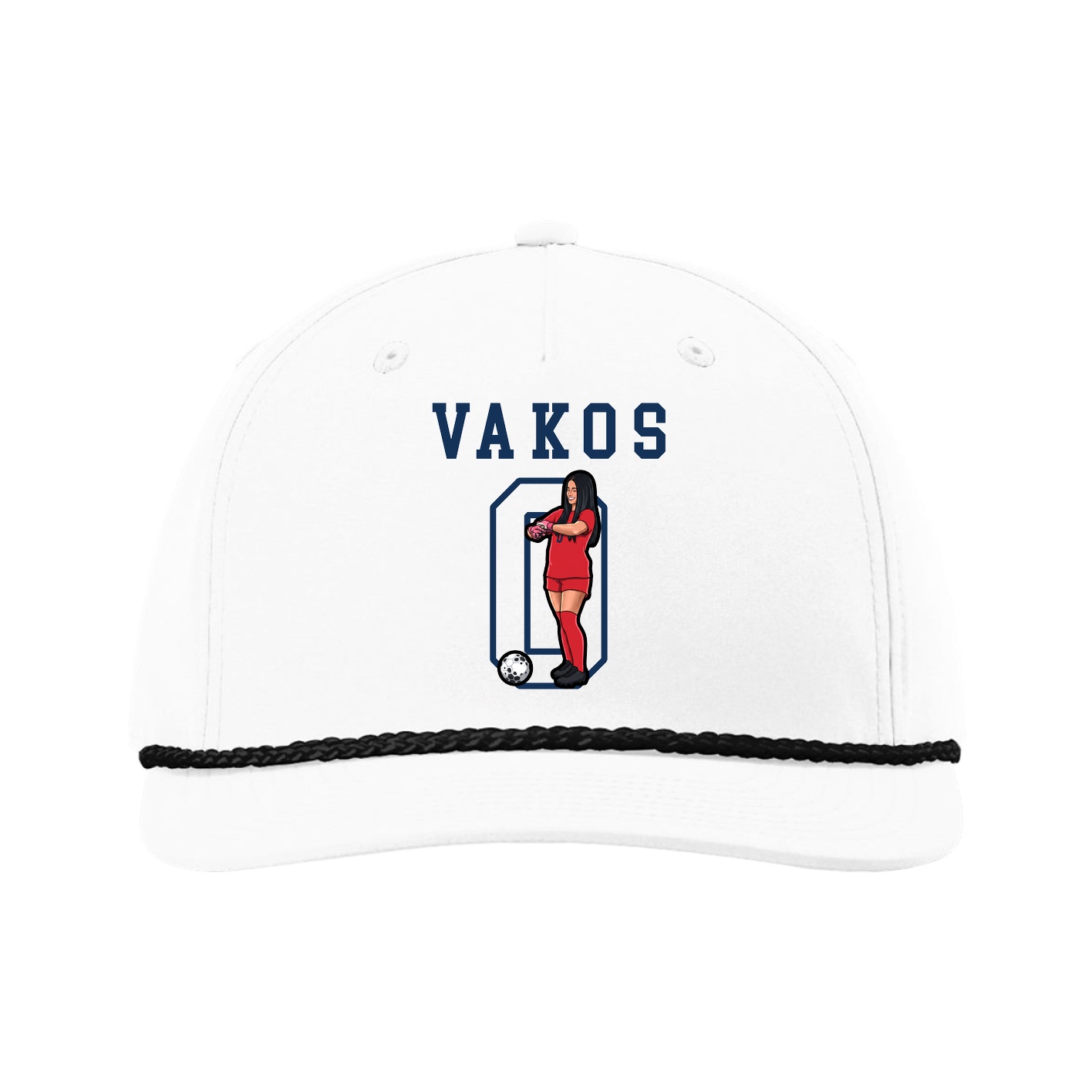 Five-Panel Classic Rope Cap — Shirsey in White