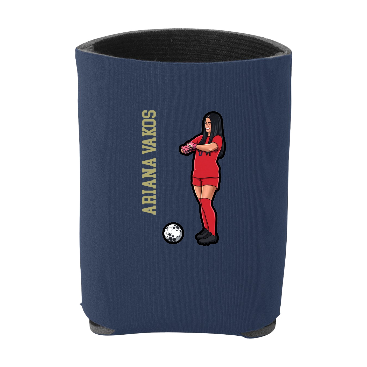 Can Holder — Name Vertical in Navy