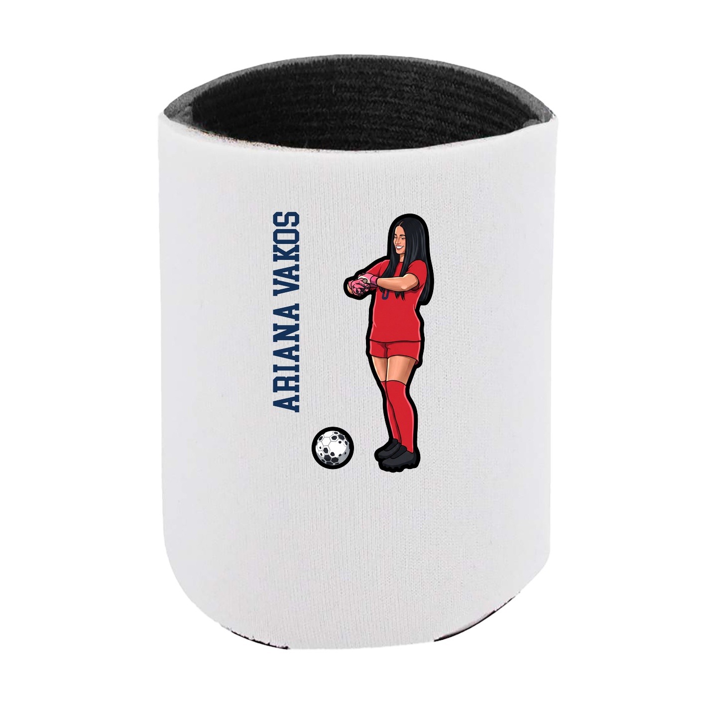 Can Holder — Name Vertical in White