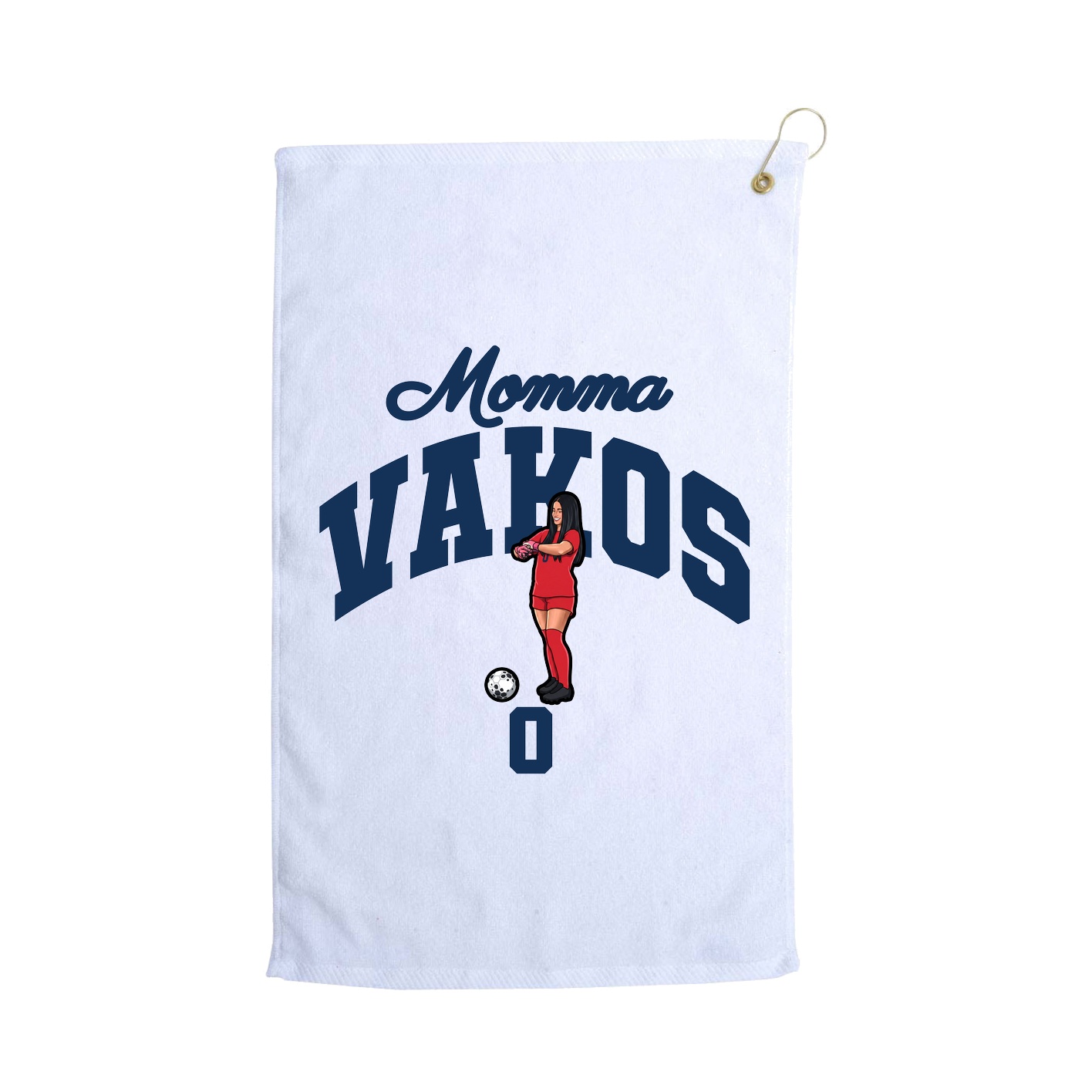 Golf Towel — Mothers Day Arch in White