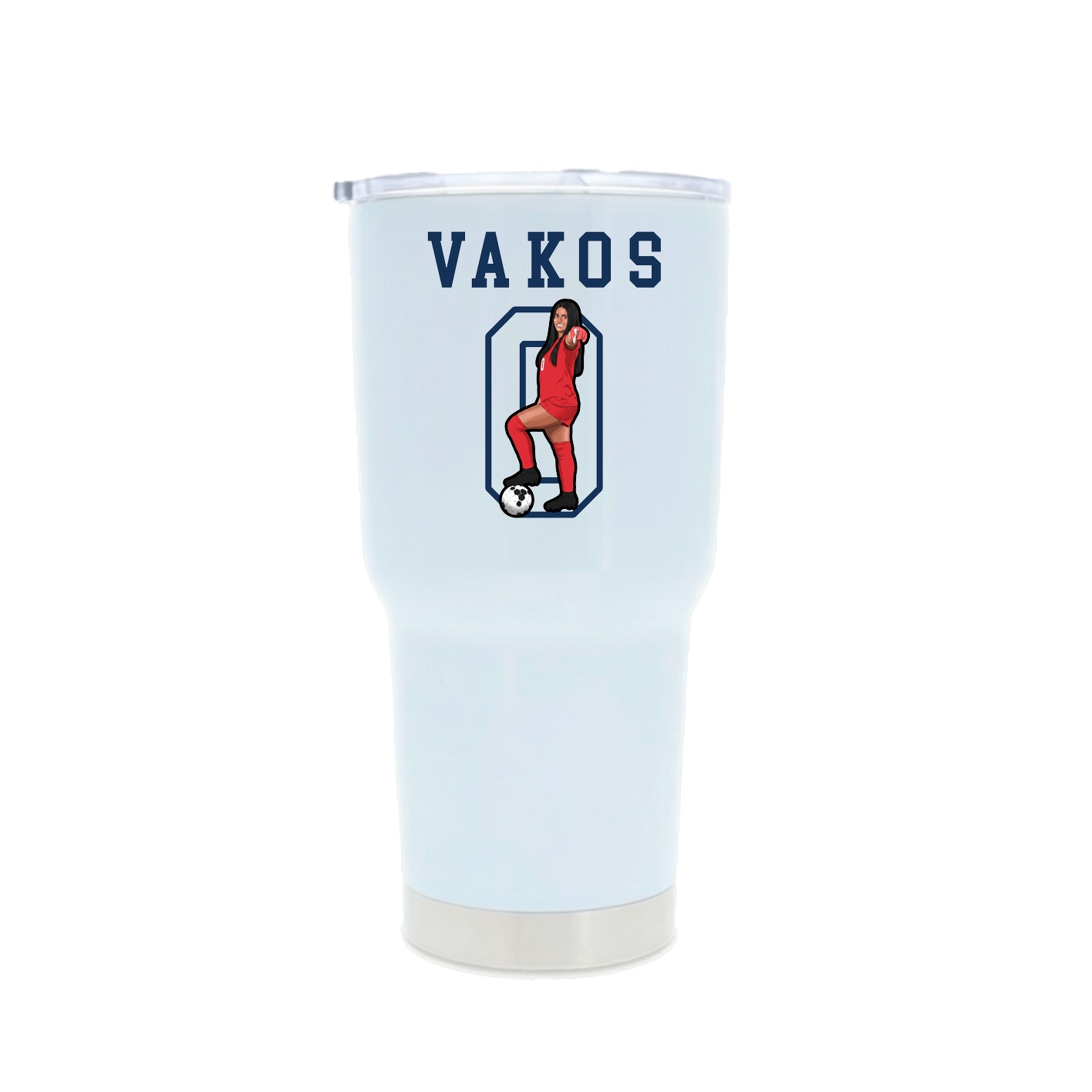 30oz Stainless Steel Tumbler — Shirsey in White