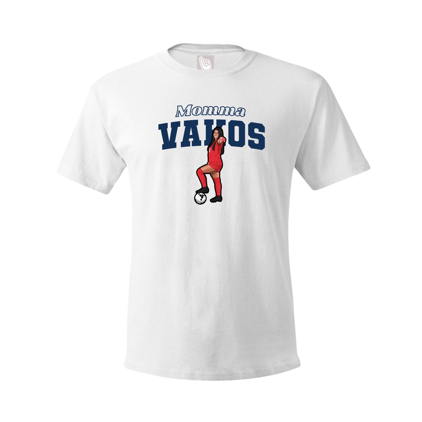 Youth Tee — Mothers Day Block in White