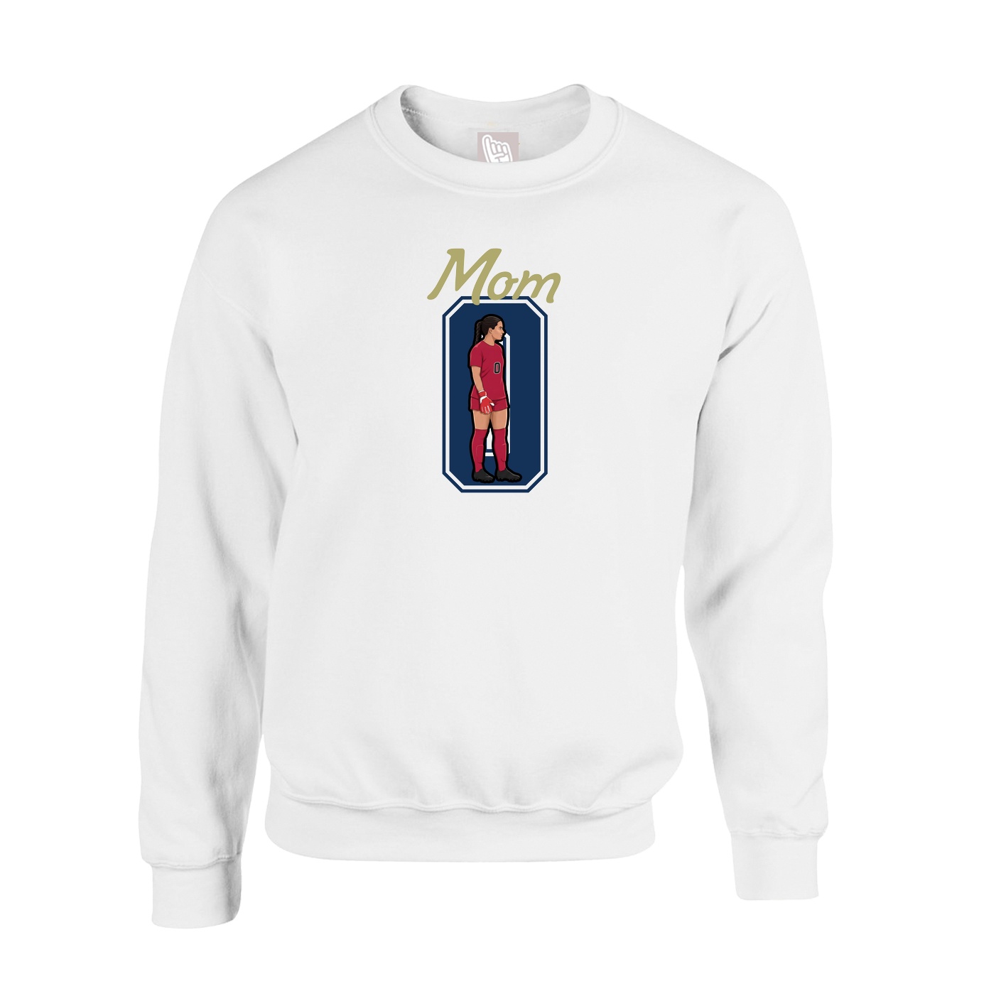 Fleece Crew — Mothers Day Shirsey in White