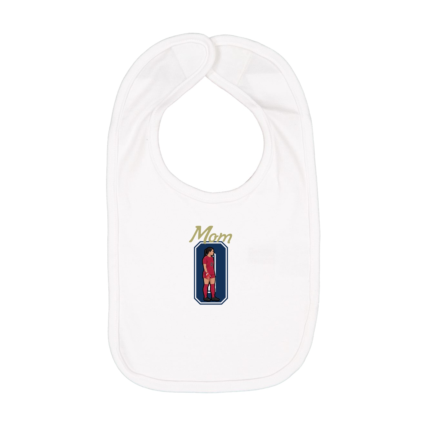 Infant Bib — Mothers Day Shirsey in White
