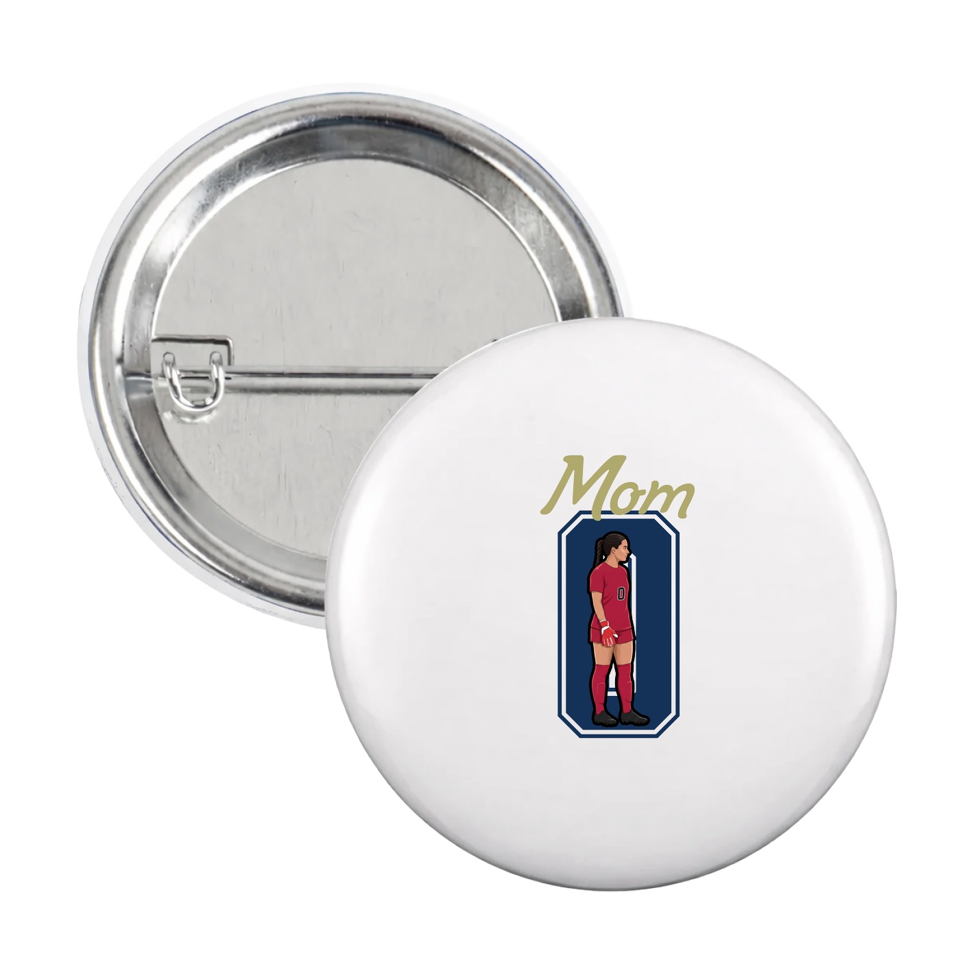 Game Day Button — Mothers Day Shirsey in White