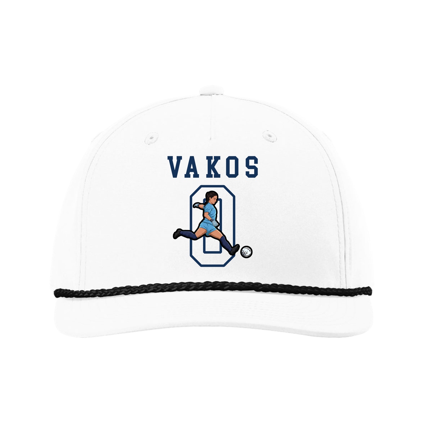 Five-Panel Classic Rope Cap — Shirsey in White