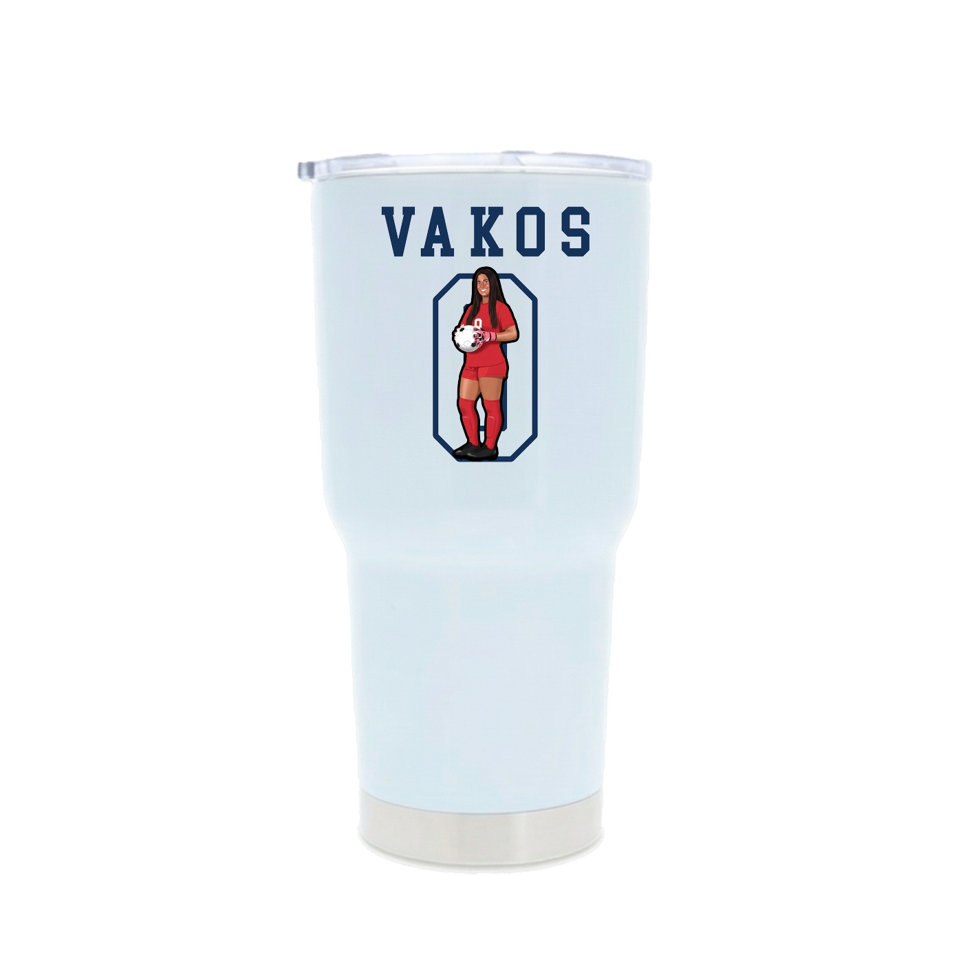 30oz Stainless Steel Tumbler — Shirsey in White