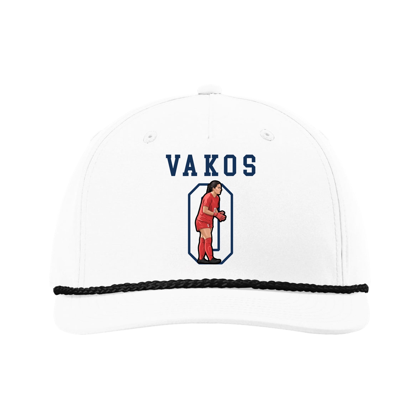 Five-Panel Classic Rope Cap — Shirsey in White