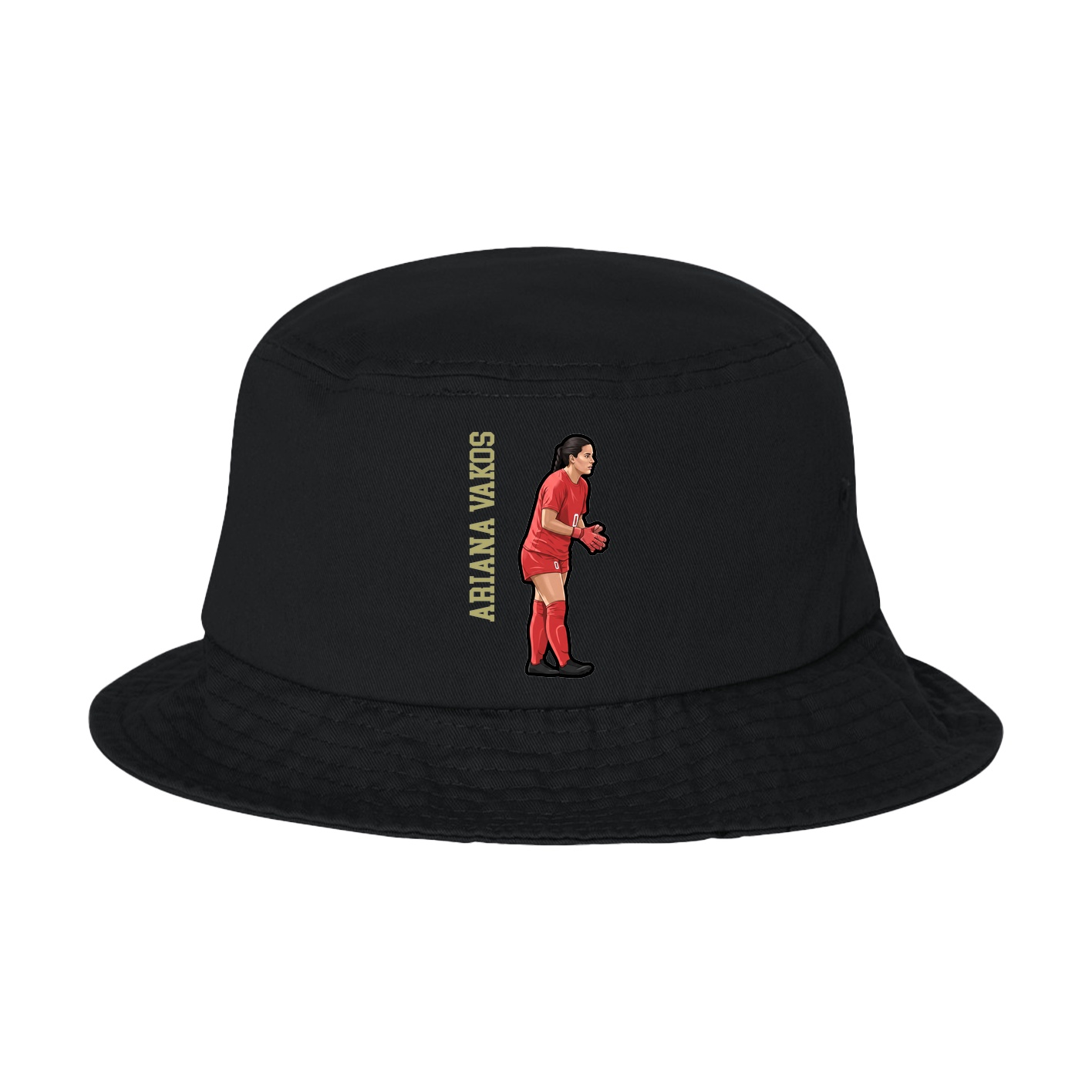 Bucket Cap — Name Vertical in Black