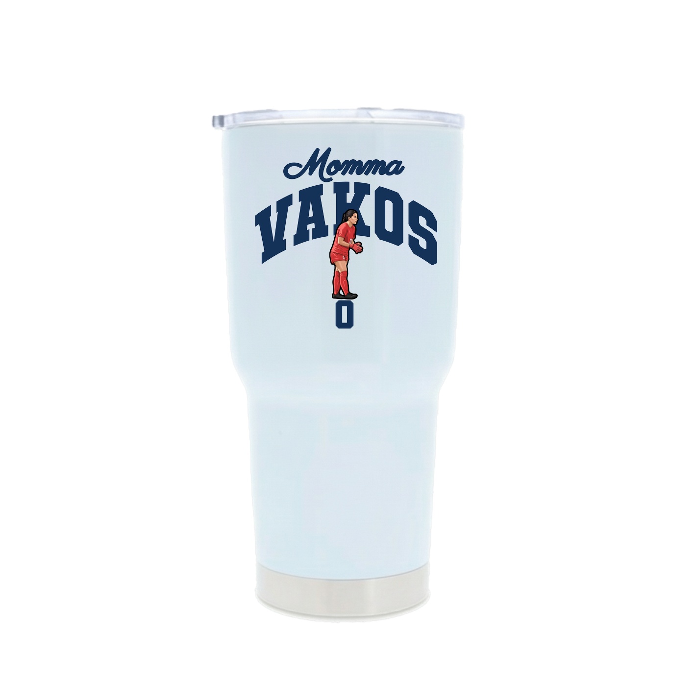 30oz Stainless Steel Tumbler — Mothers Day Arch in White