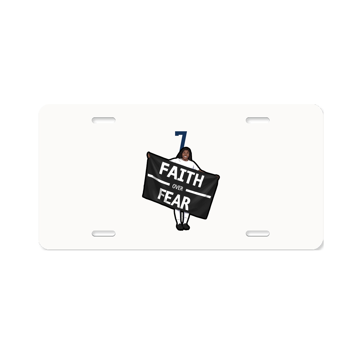 License Plate — Number Top in Classic