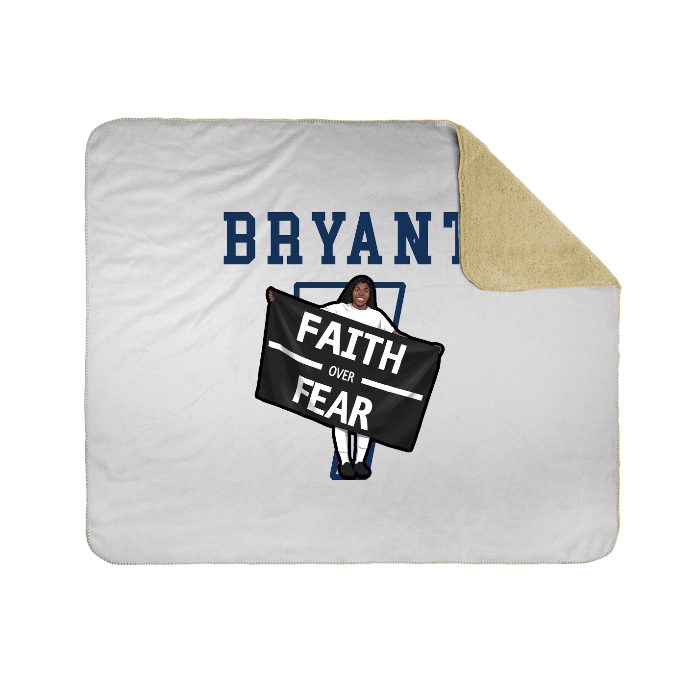 Throw Blanket — Shirsey in White