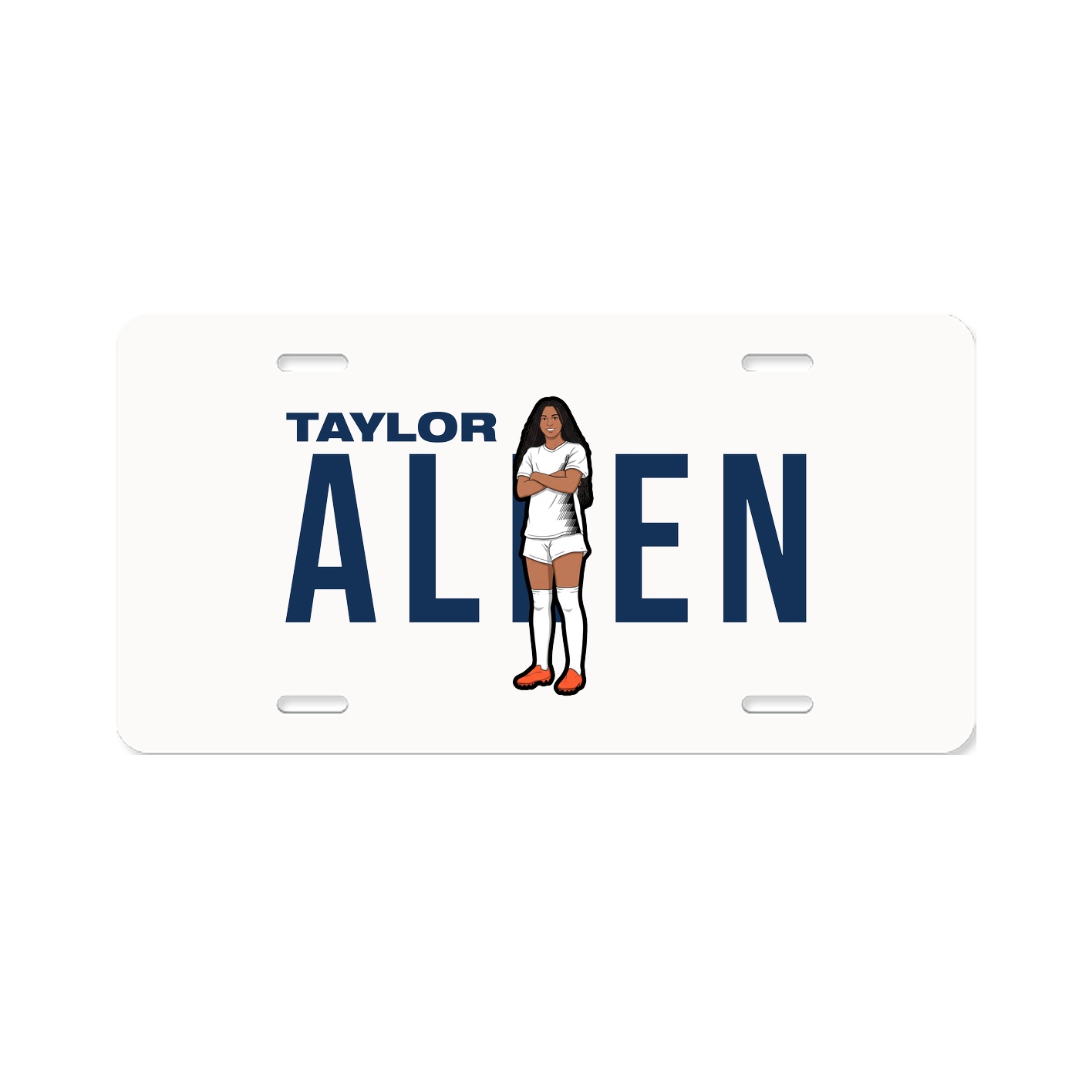 License Plate — Player Name in Classic