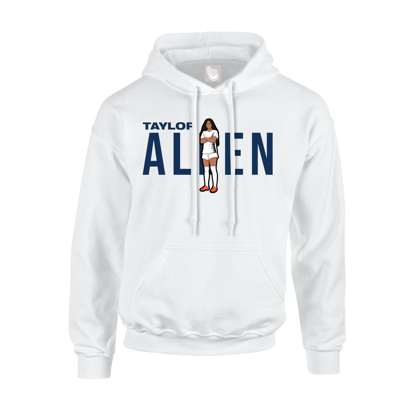 Hoodie — Player Name in White