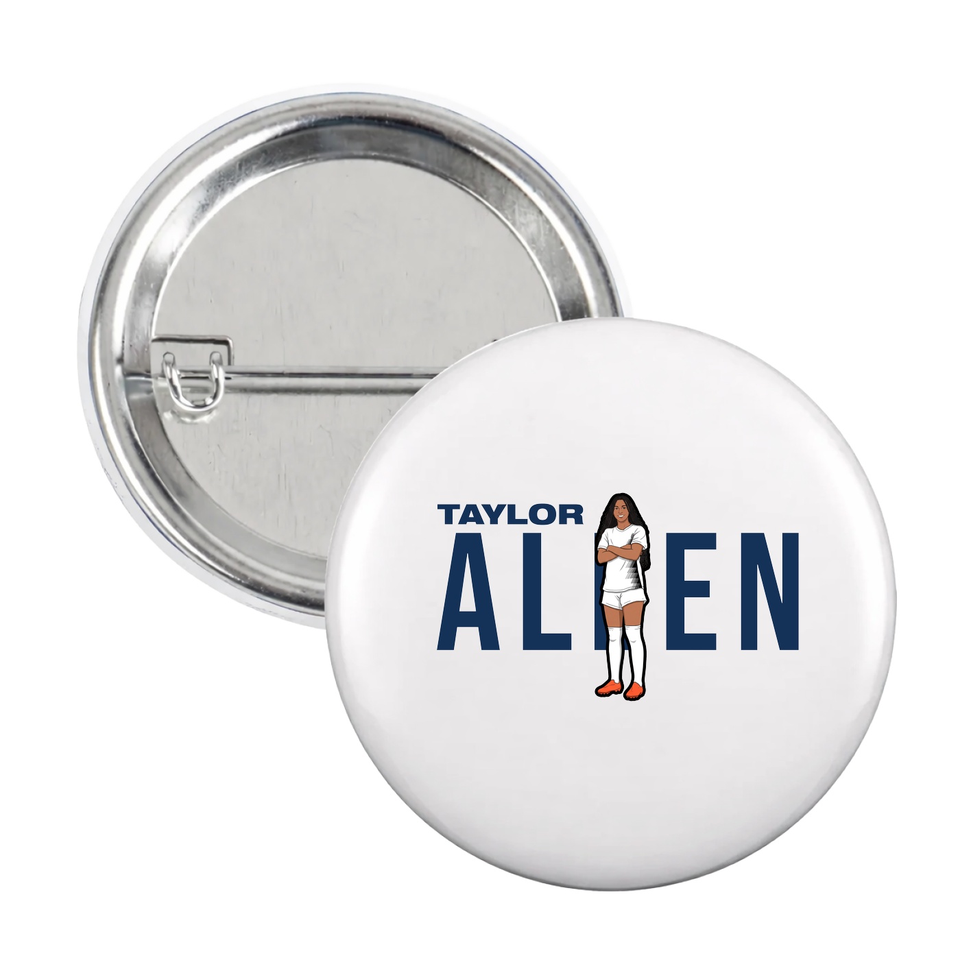 Game Day Button — Player Name in White