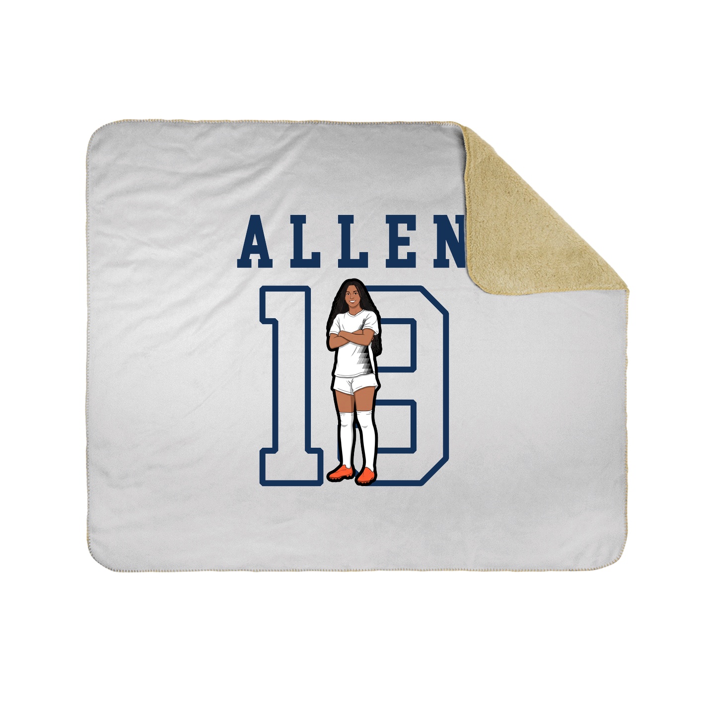 Throw Blanket — Shirsey in White