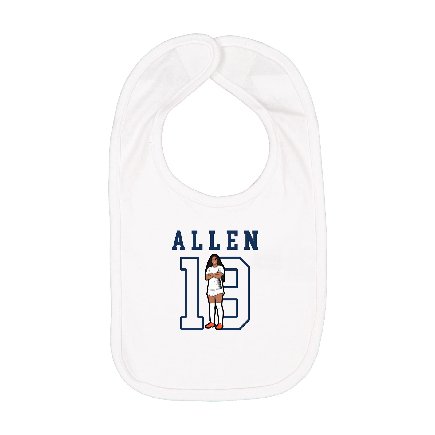Infant Bib — Shirsey in White