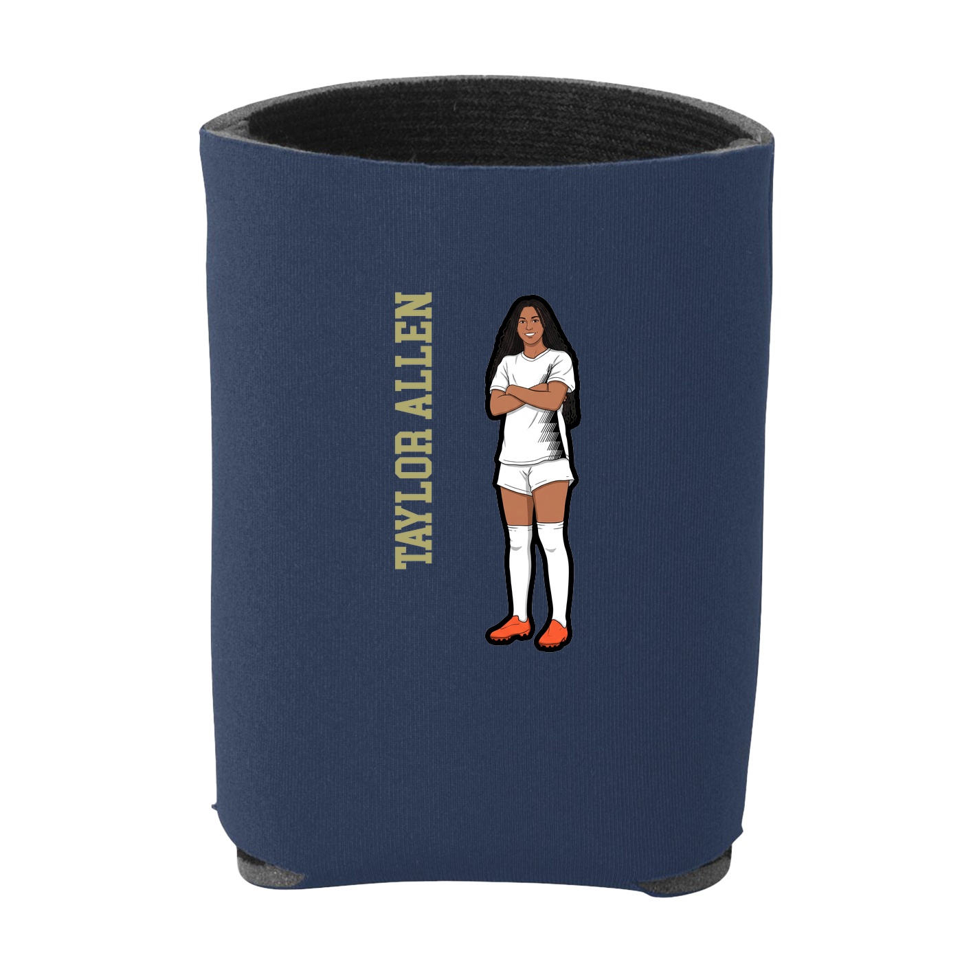 Can Holder — Name Vertical in Navy