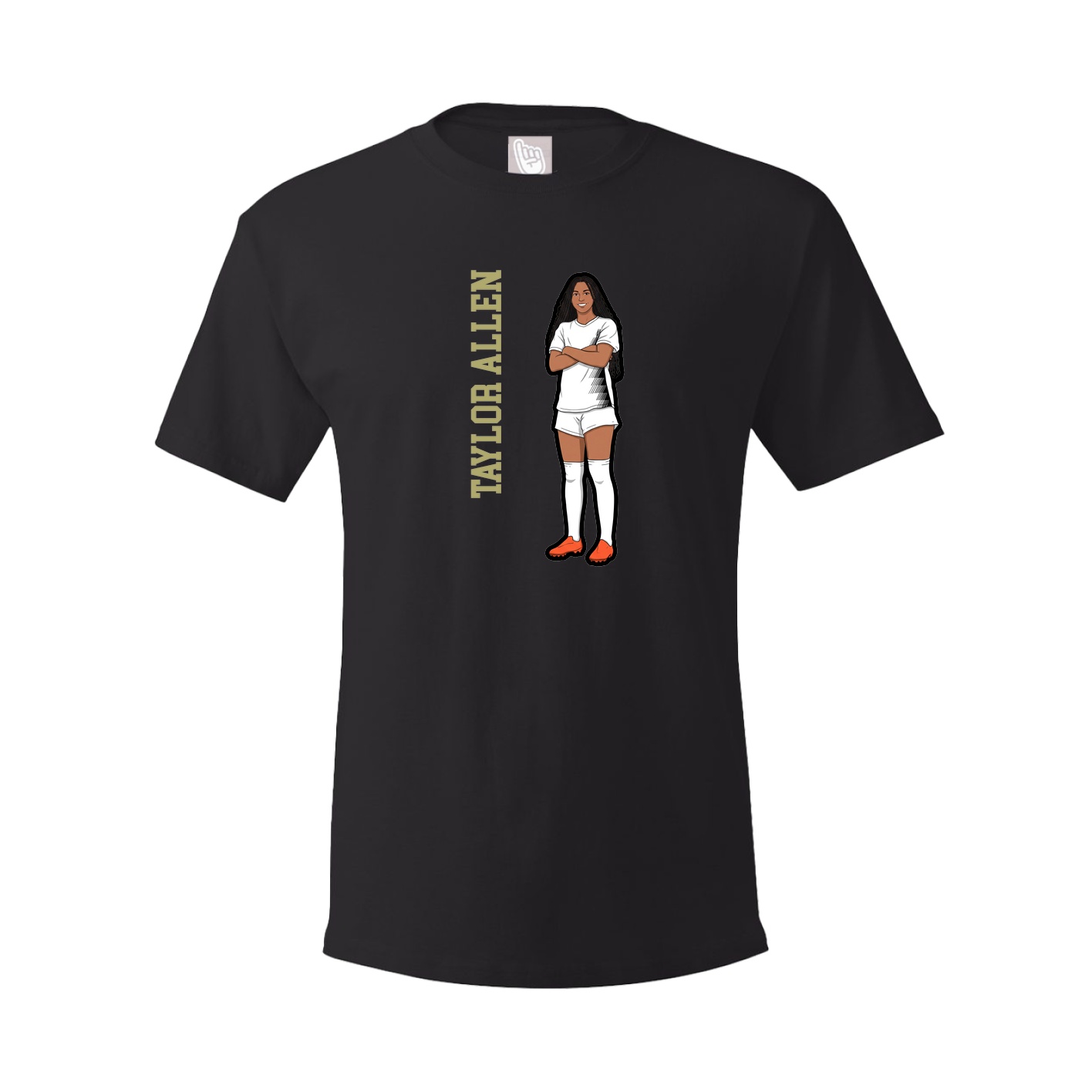 Tee — Name Vertical in Black