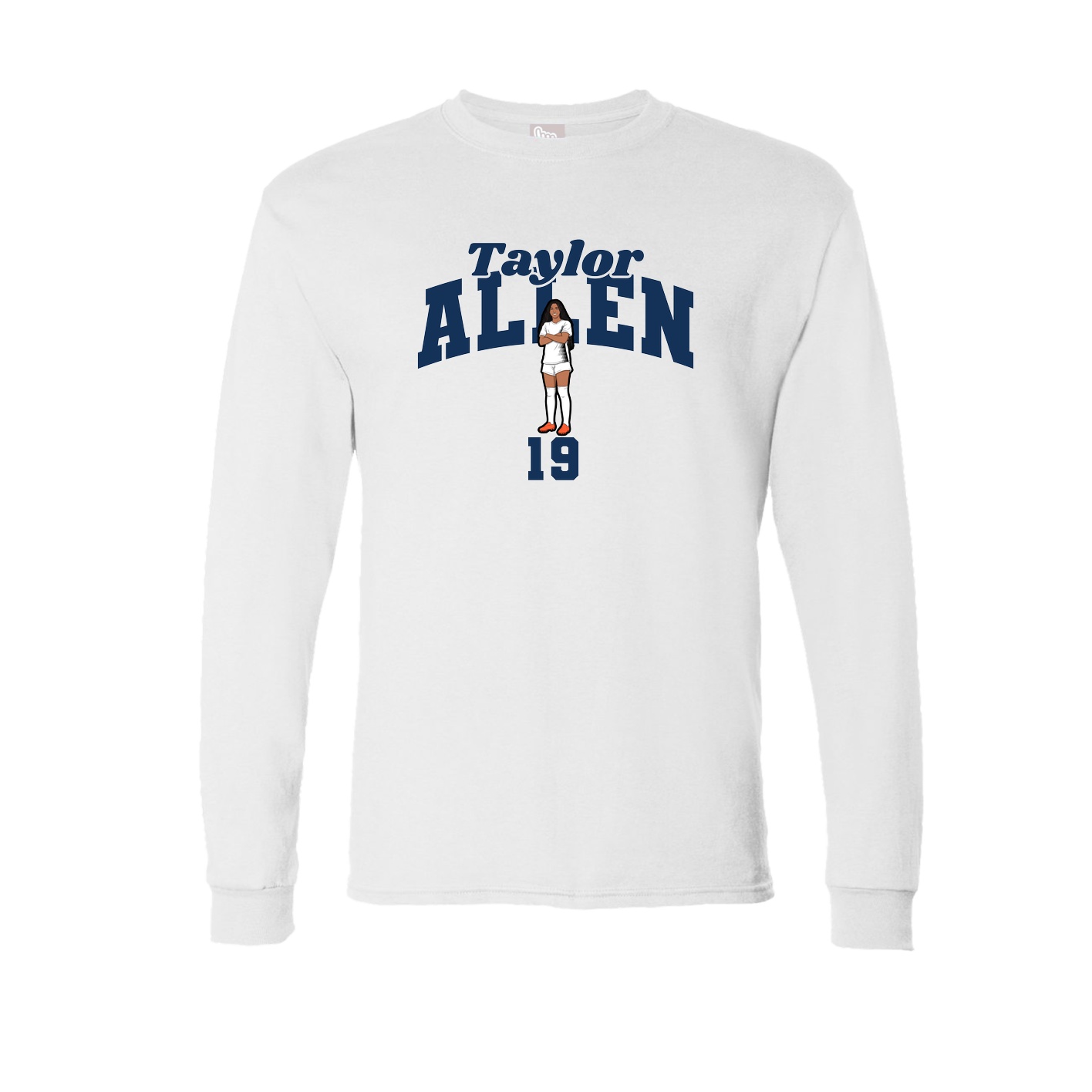 Long Sleeve Tee — Signature Arch in White