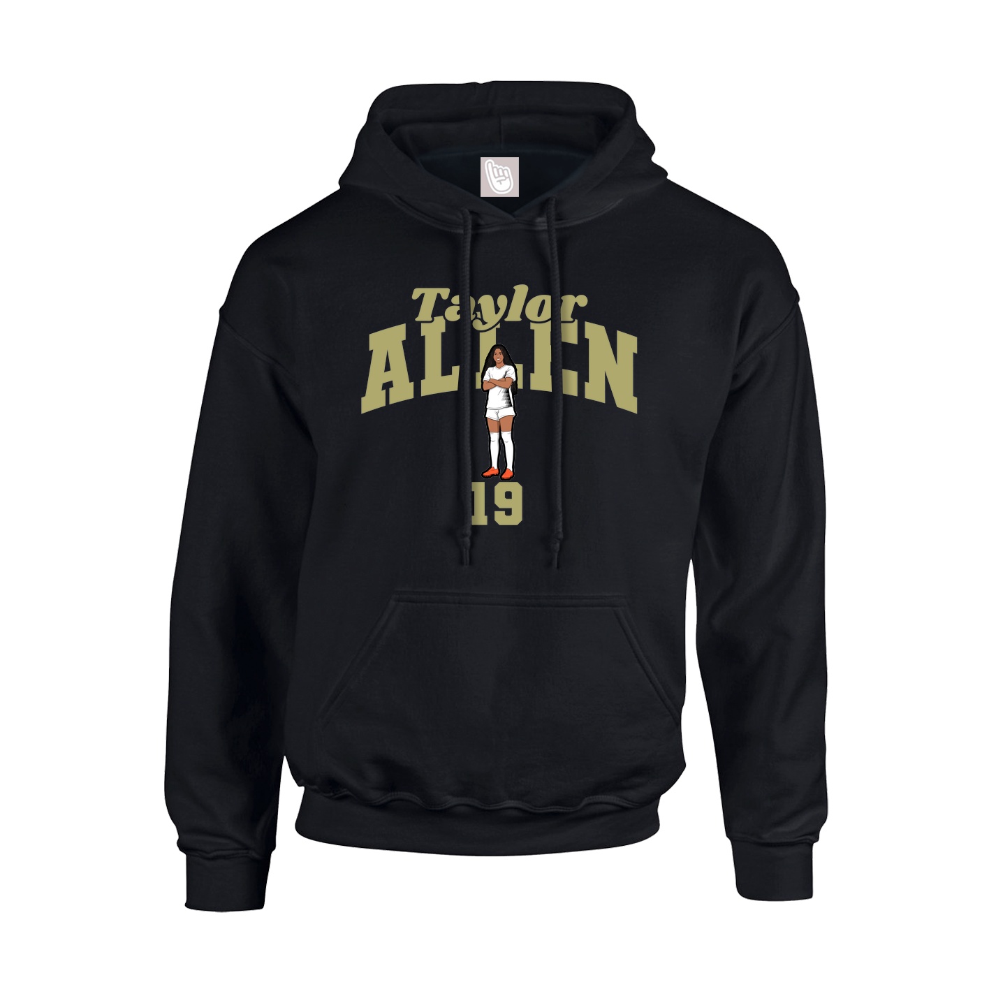Youth Hoodie — Signature Arch in Black