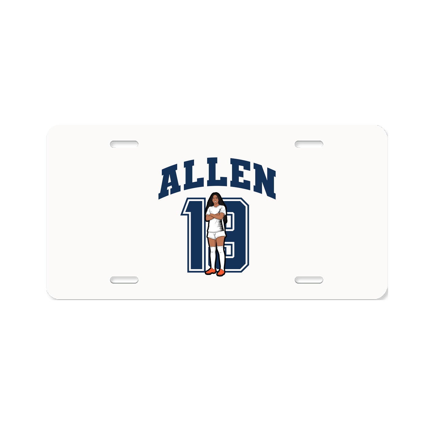 License Plate — Number in Classic
