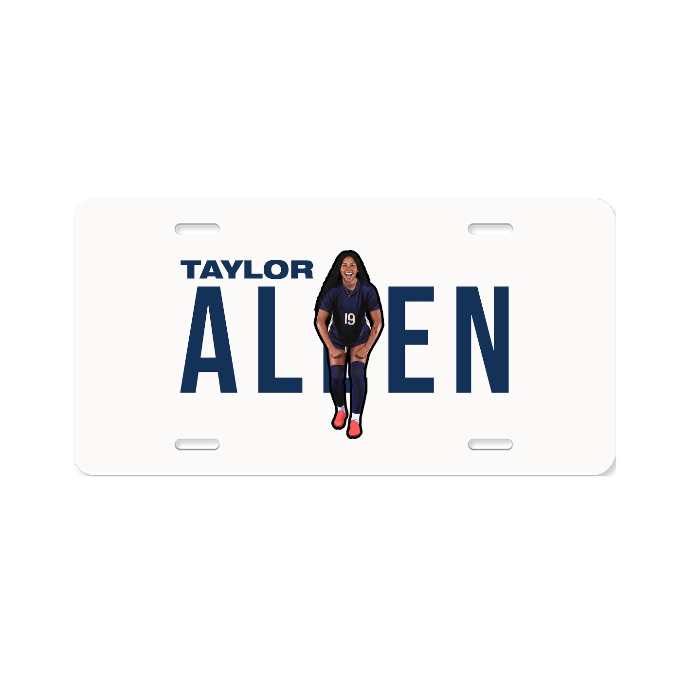 License Plate — Player Name in Classic