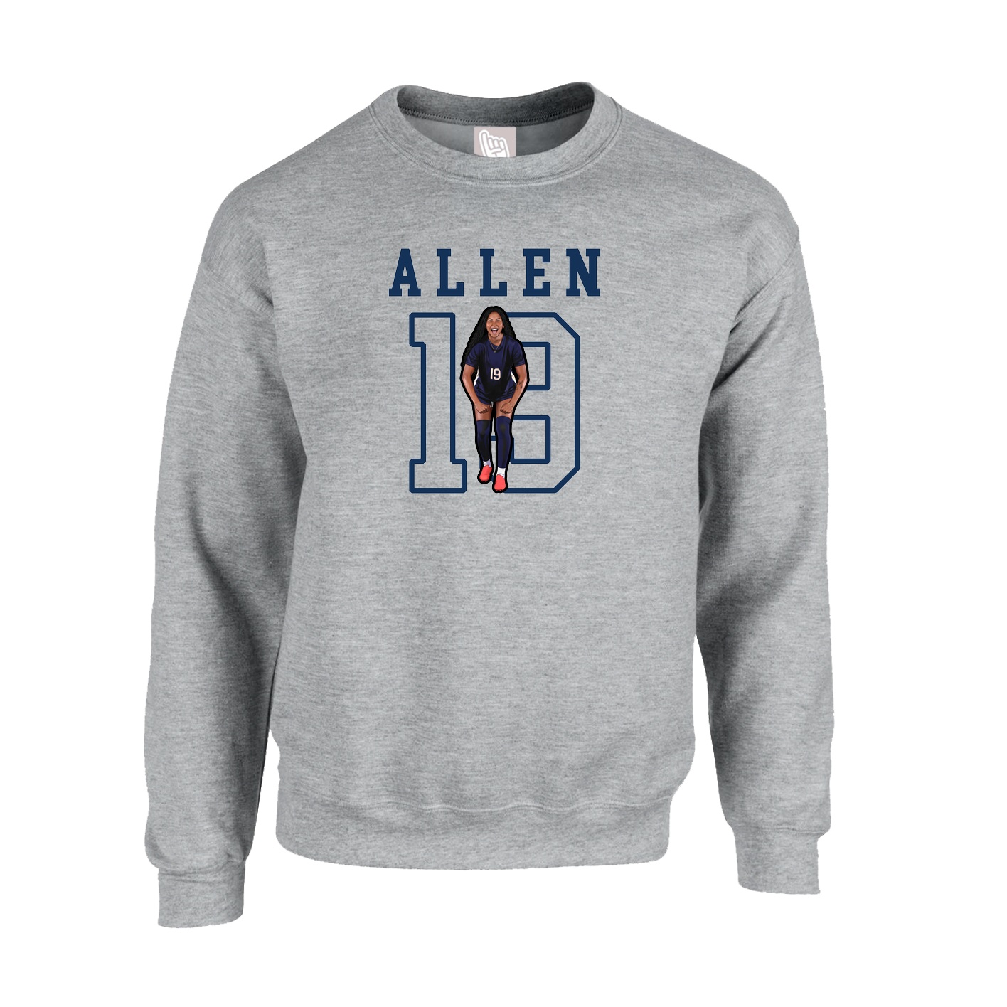 Fleece Crew — Shirsey in Grey