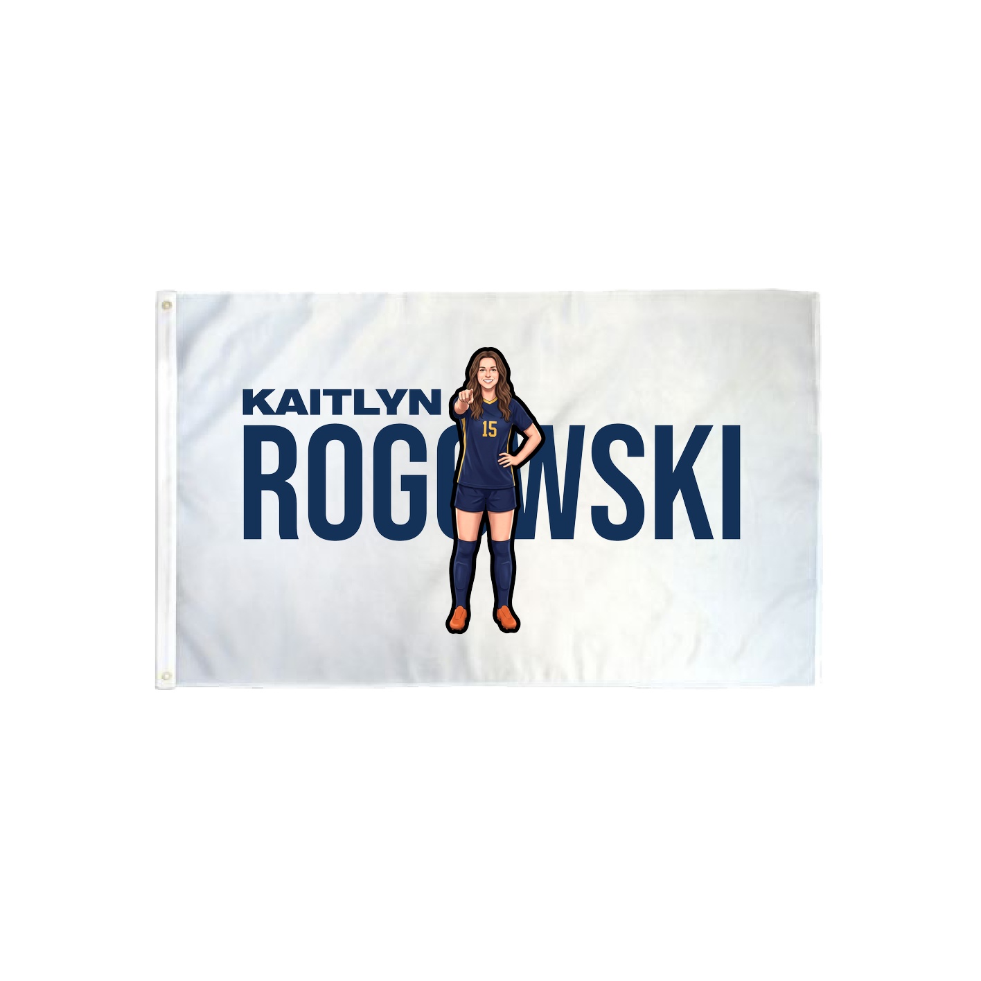3x5 Flag — Player Name in Classic