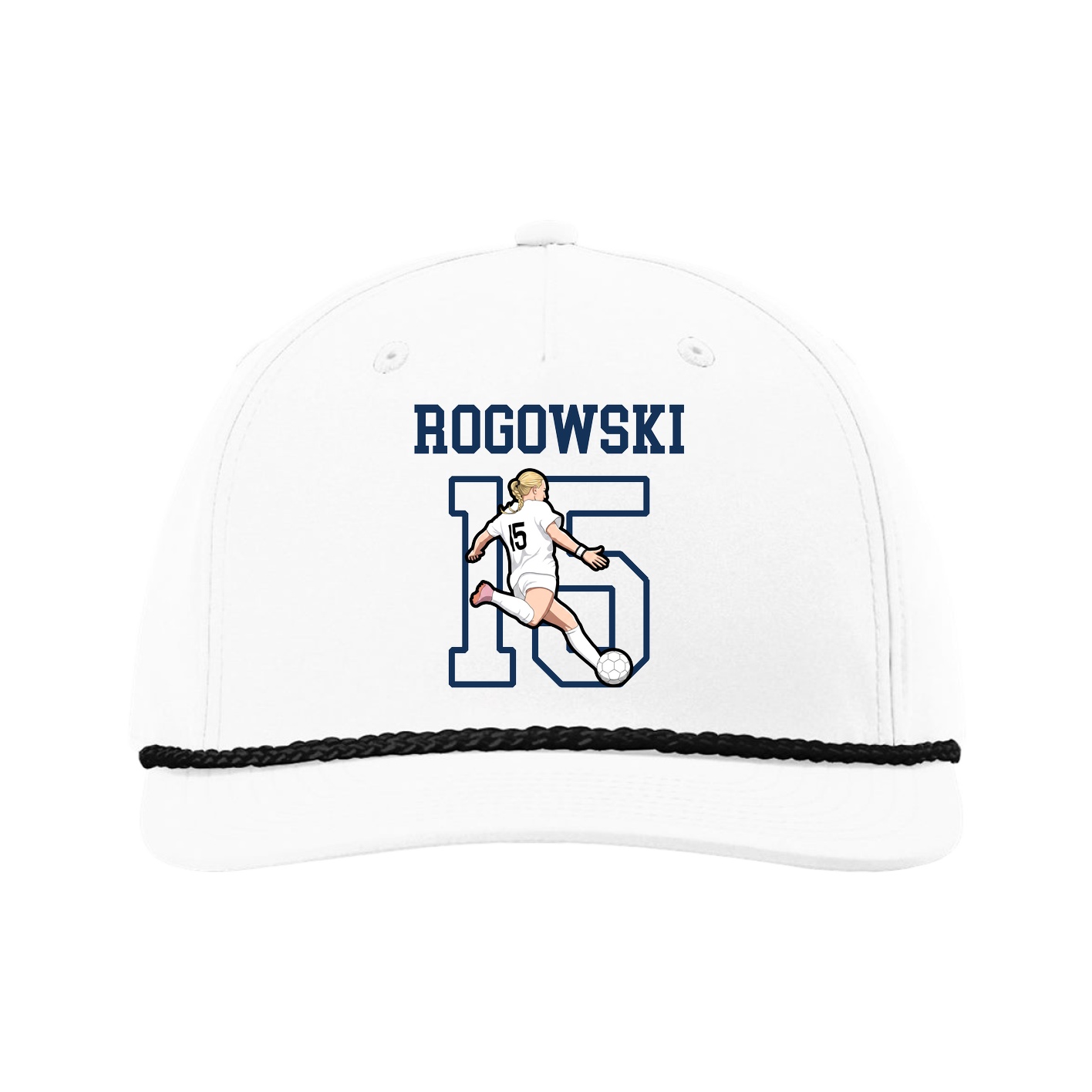 Five-Panel Classic Rope Cap — Shirsey in White