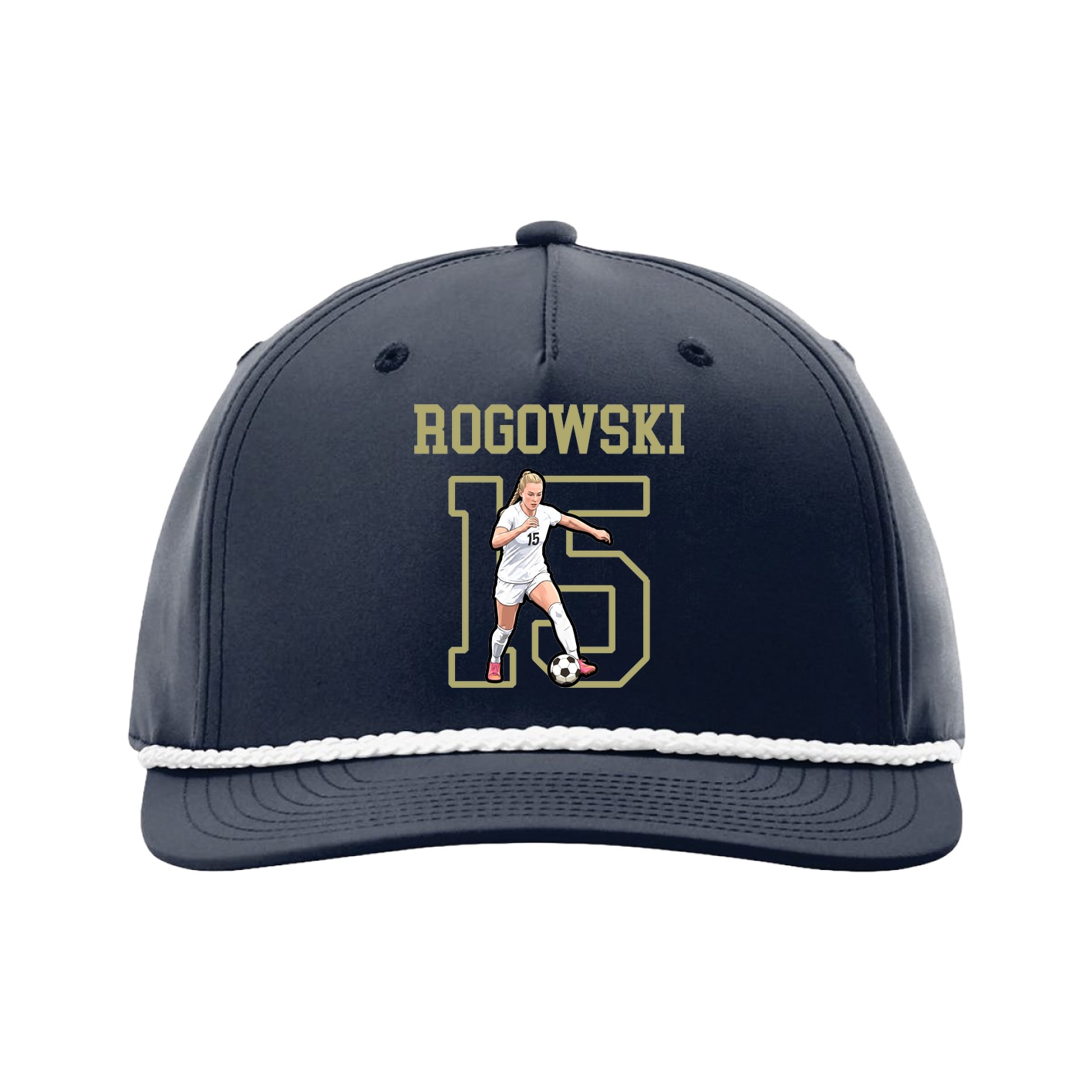 Five-Panel Classic Rope Cap — Shirsey in Navy