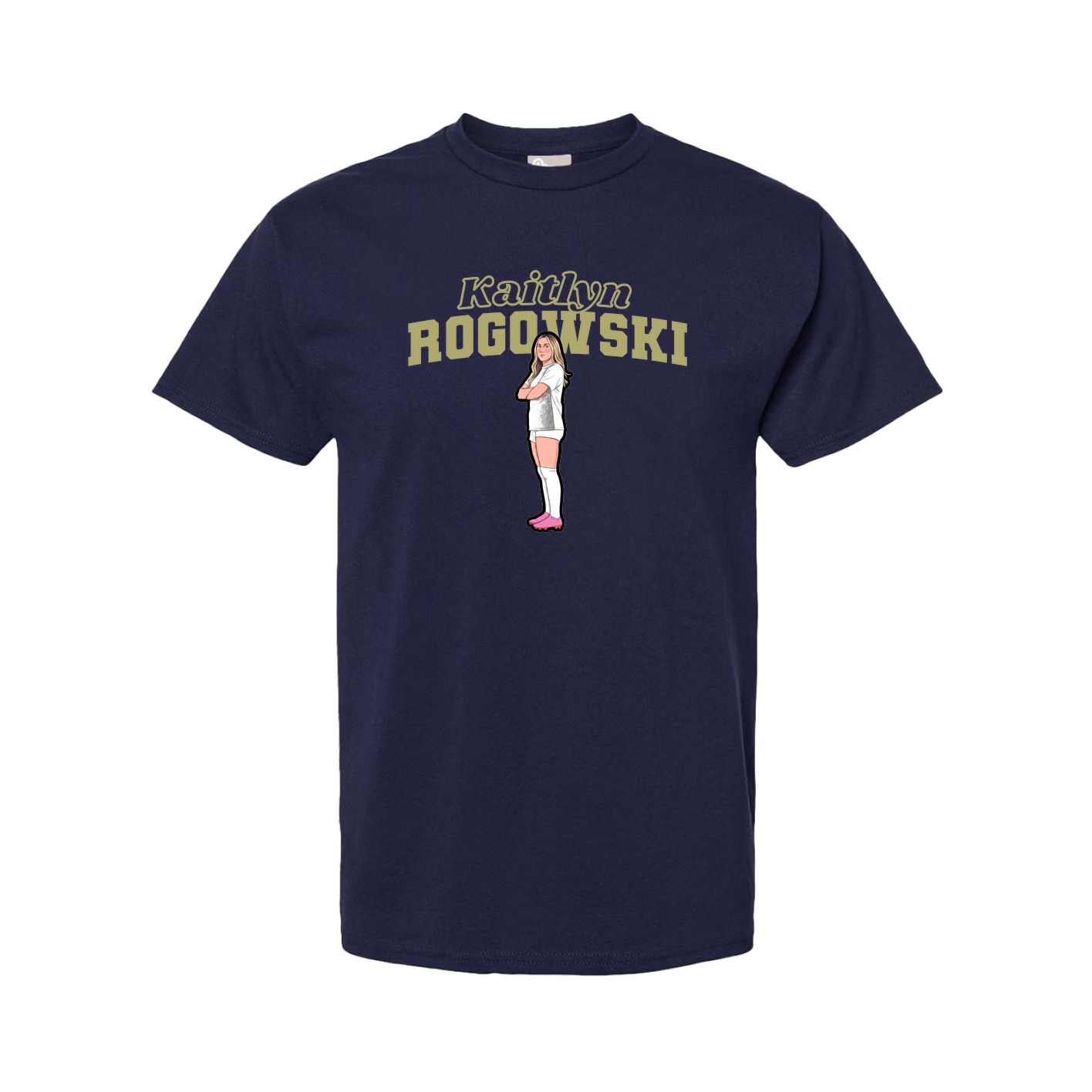 Youth Tee — Name Arch in Navy