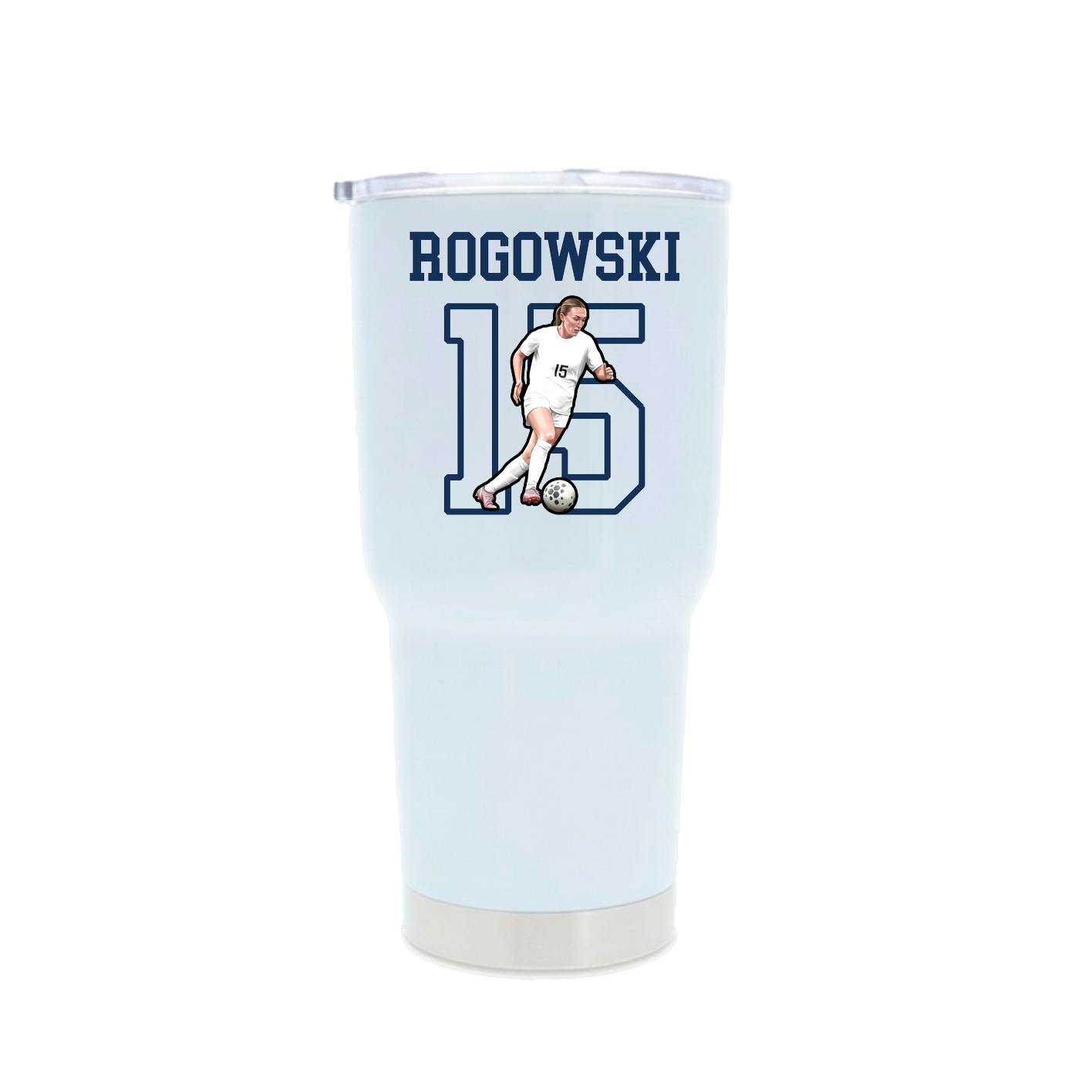 30oz Stainless Steel Tumbler — Shirsey in White