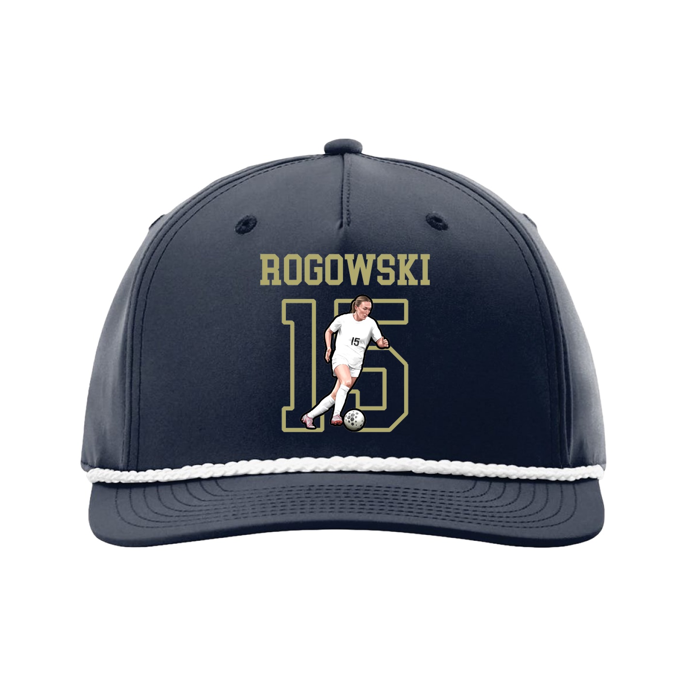Five-Panel Classic Rope Cap — Shirsey in Navy