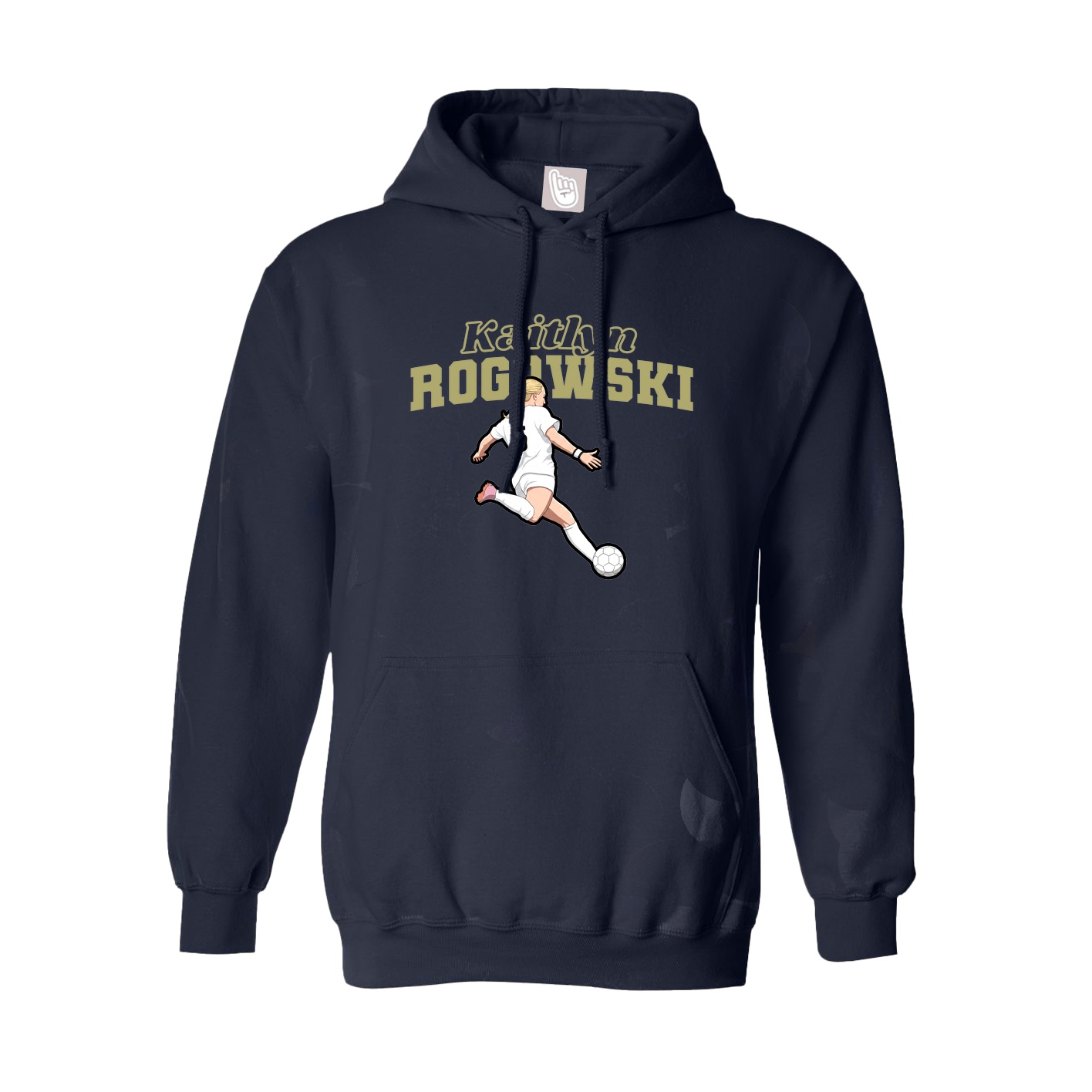 Hoodie — Name Arch in Navy
