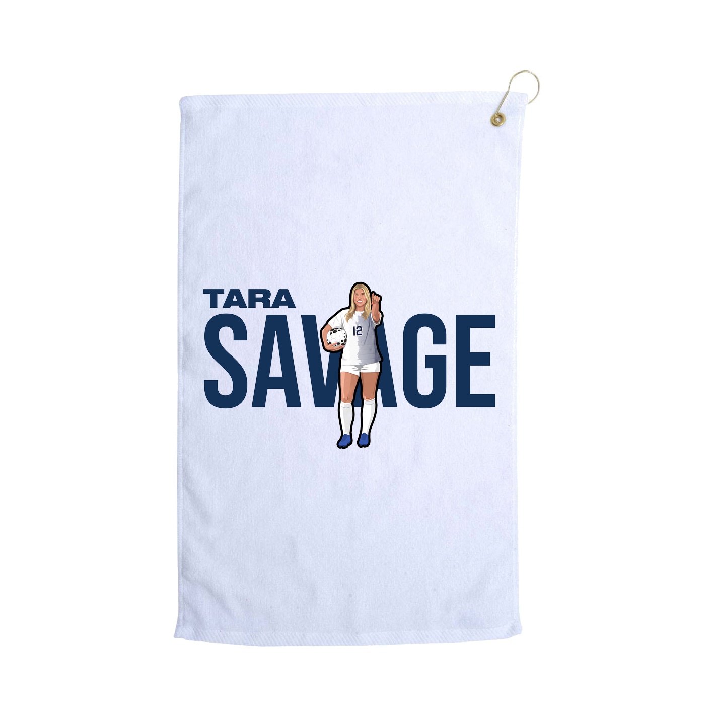 Golf Towel — Player Name in White
