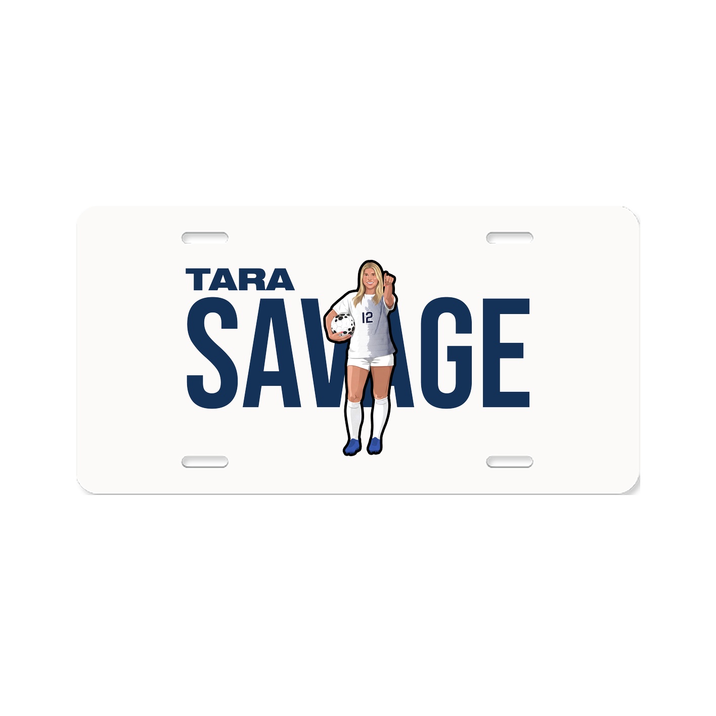 License Plate — Player Name in Classic