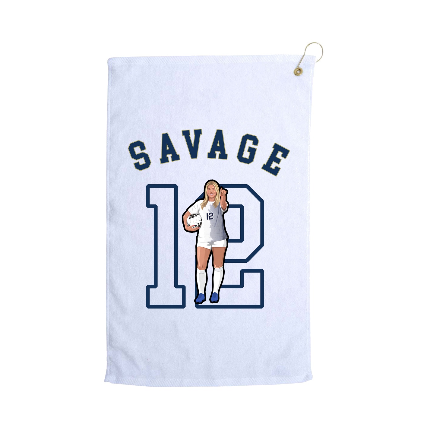 Golf Towel — Shirsey Arch in White
