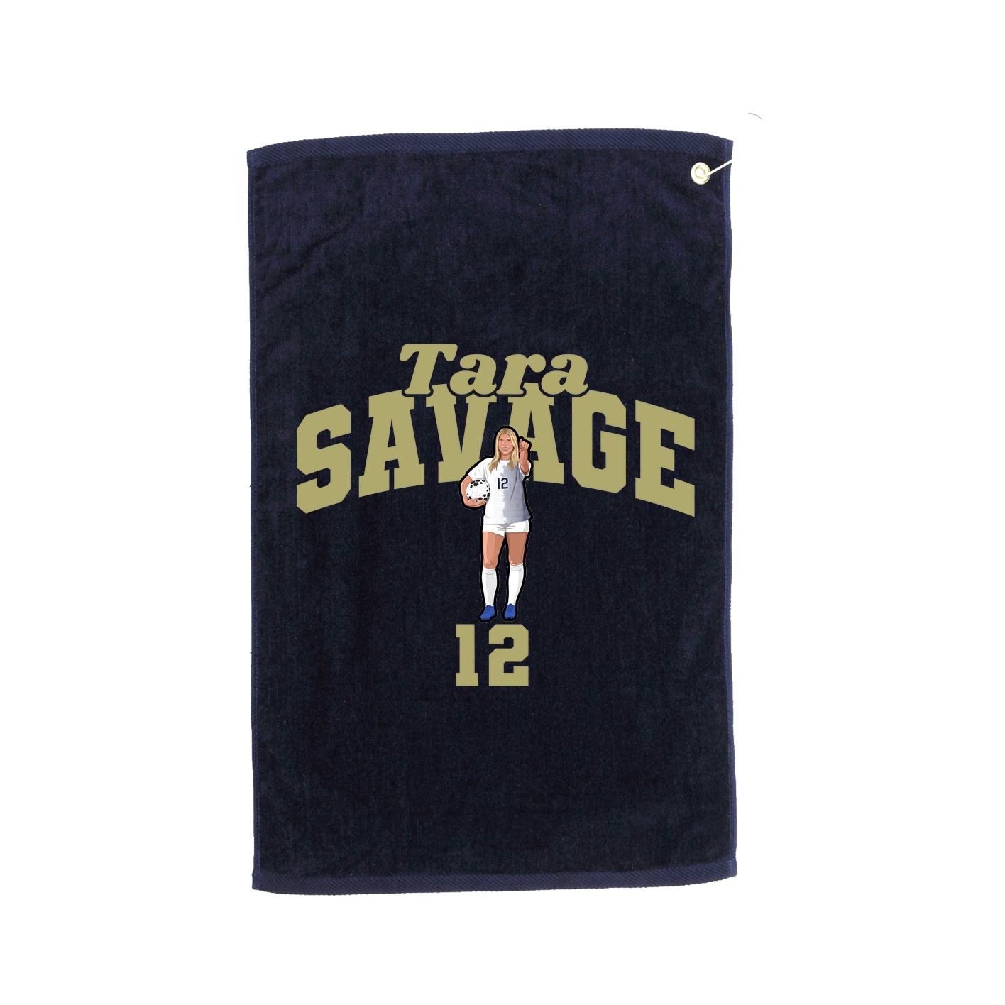 Golf Towel — Signature Arch in Navy