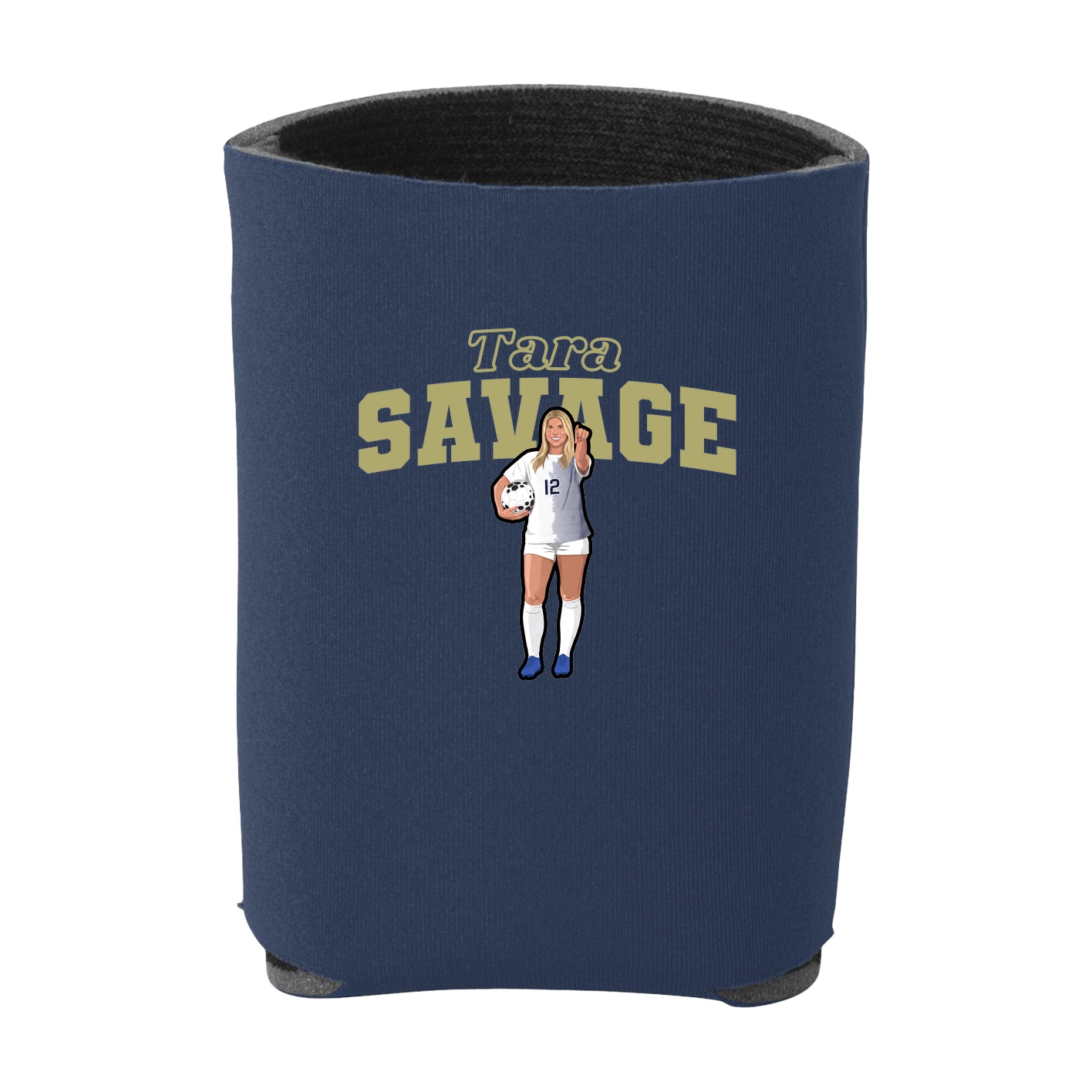 Can Holder — Name Arch in Navy