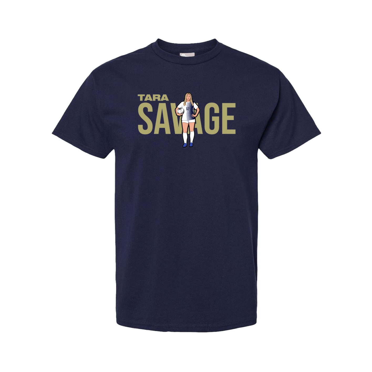 Tee — Player Name in Navy